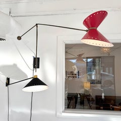 Articulating Sconce by Rene Mathieu for Lunel, 1950s France
