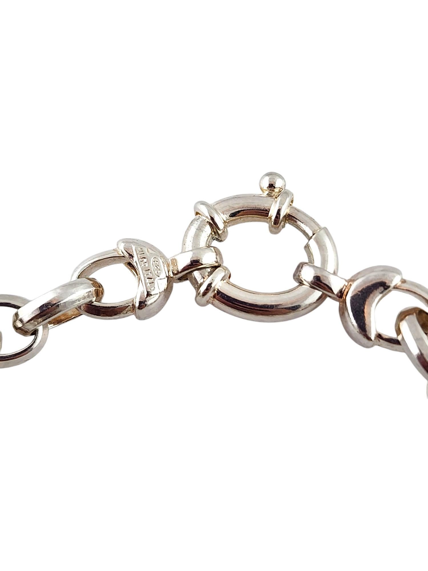 Articulating Serling Silver Enamel Teddy Bear Charm Bracelet #18427 3