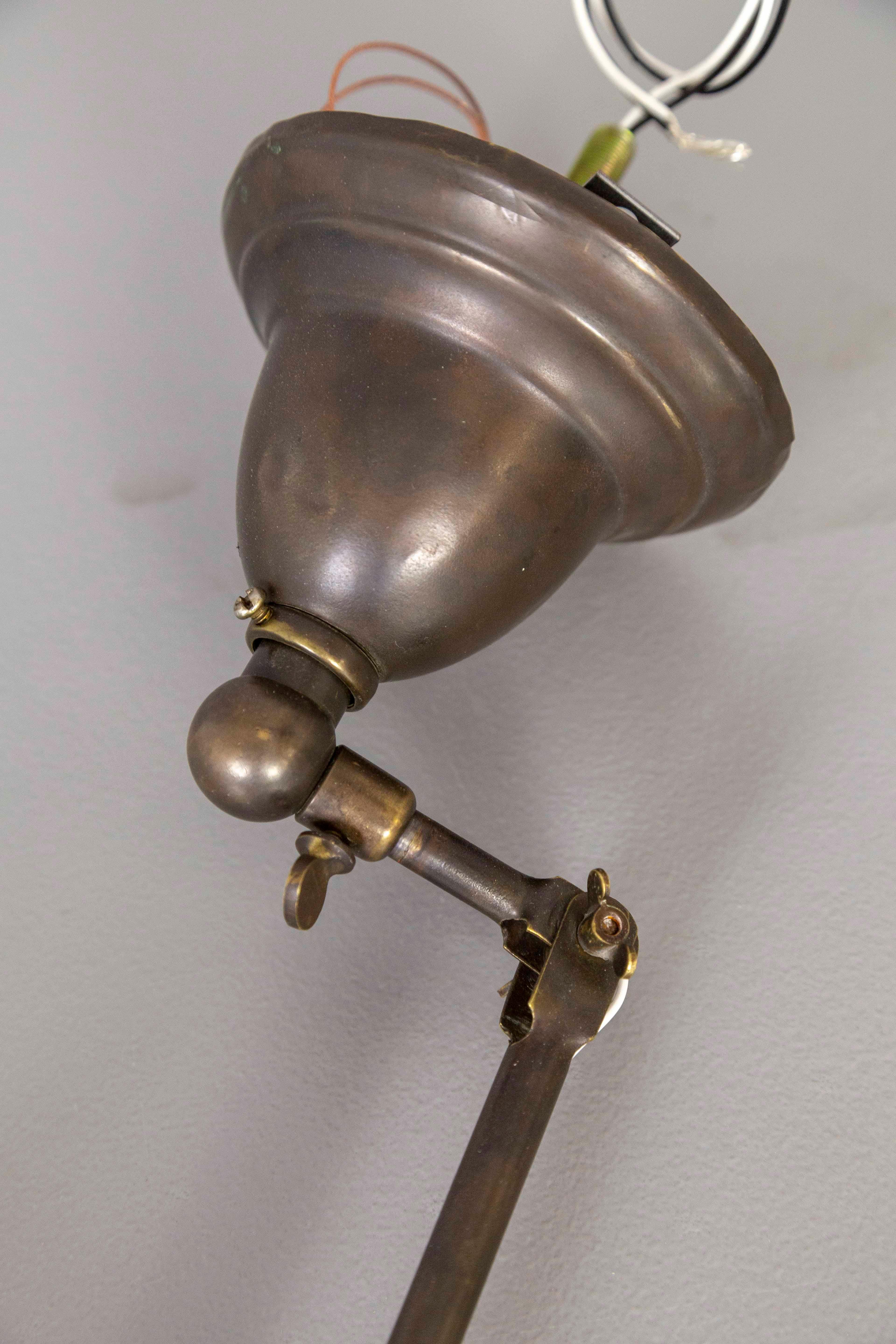 19th Century Articulating Victorian Electrified Gas Task Sconces 'Pair'