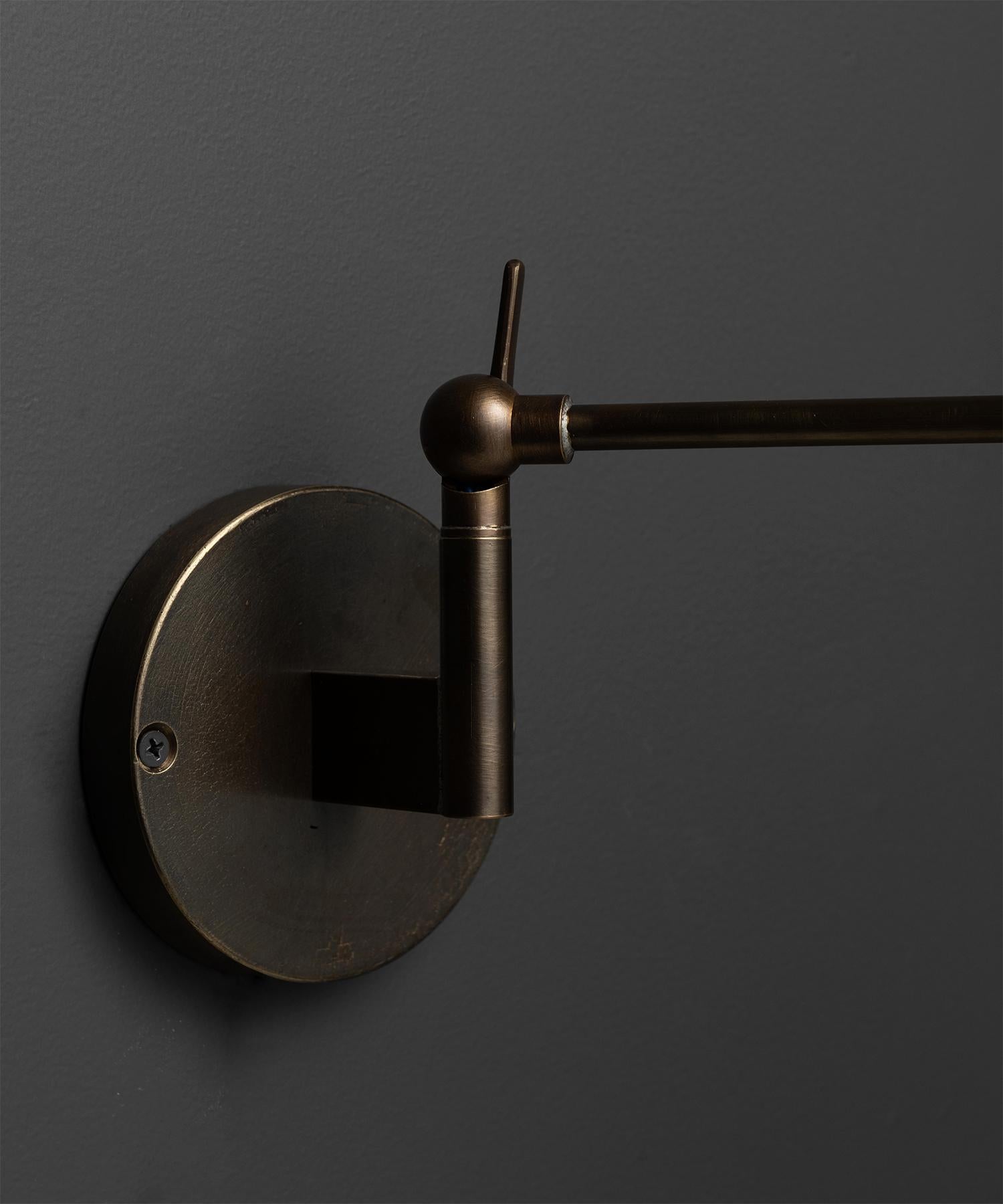 Metal Articulating Wall Sconce, Made in Italy For Sale