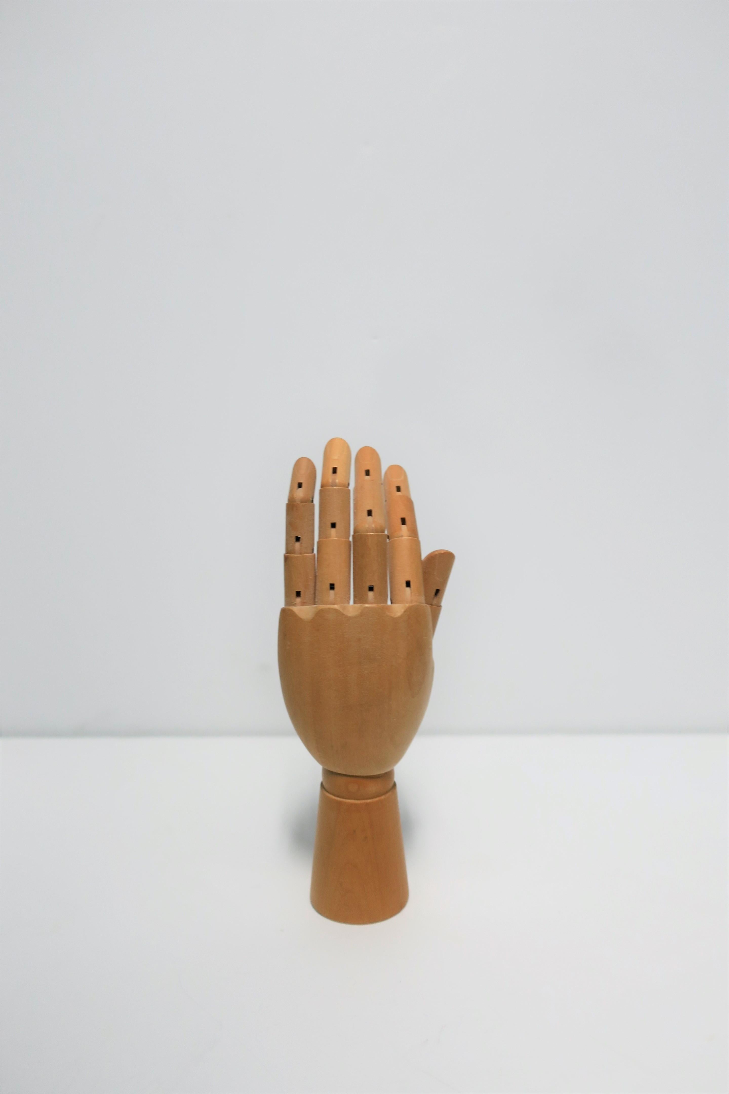 Articulating Wood Hand Sculpture Piece 9
