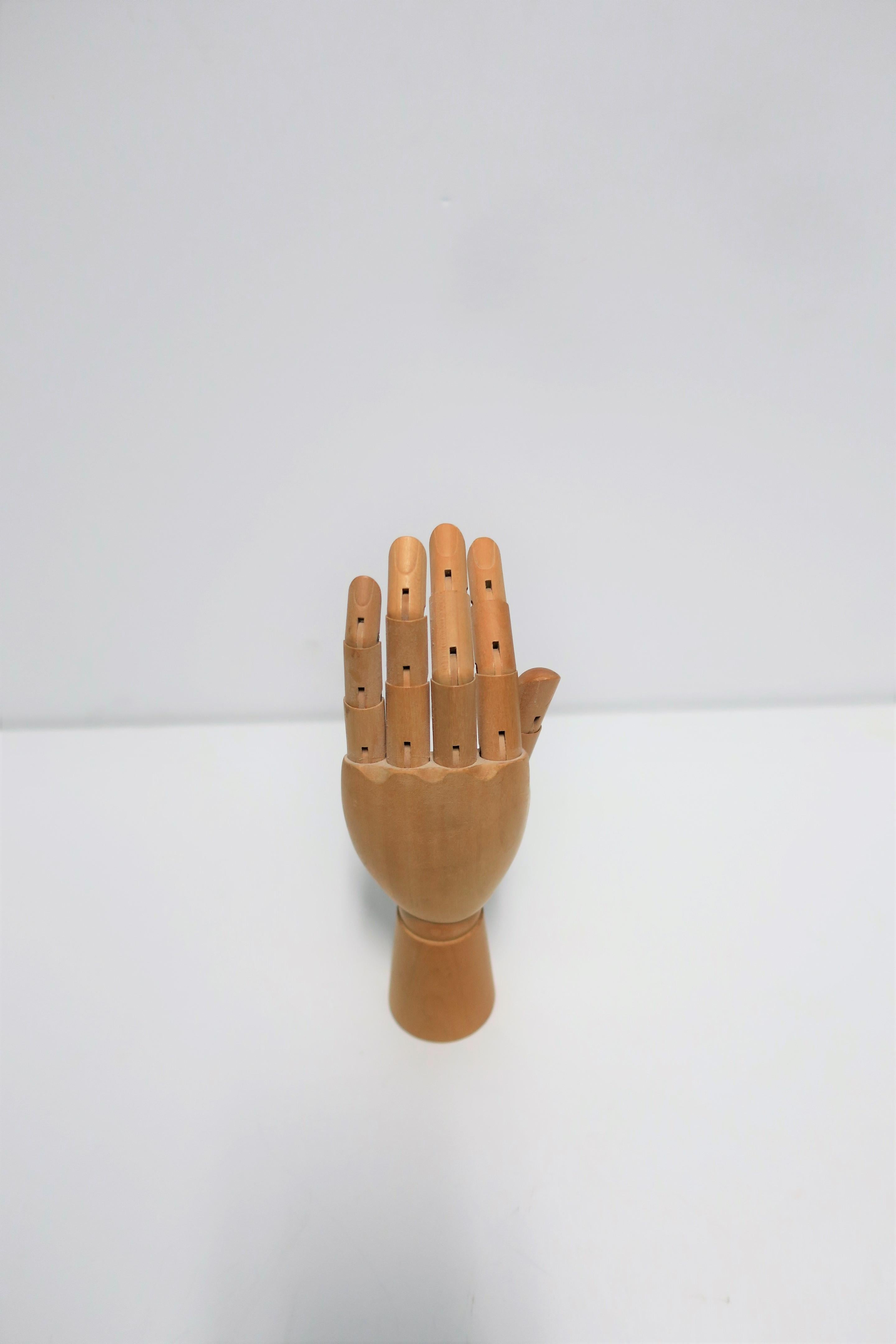 Articulating Wood Hand Sculpture Piece 10