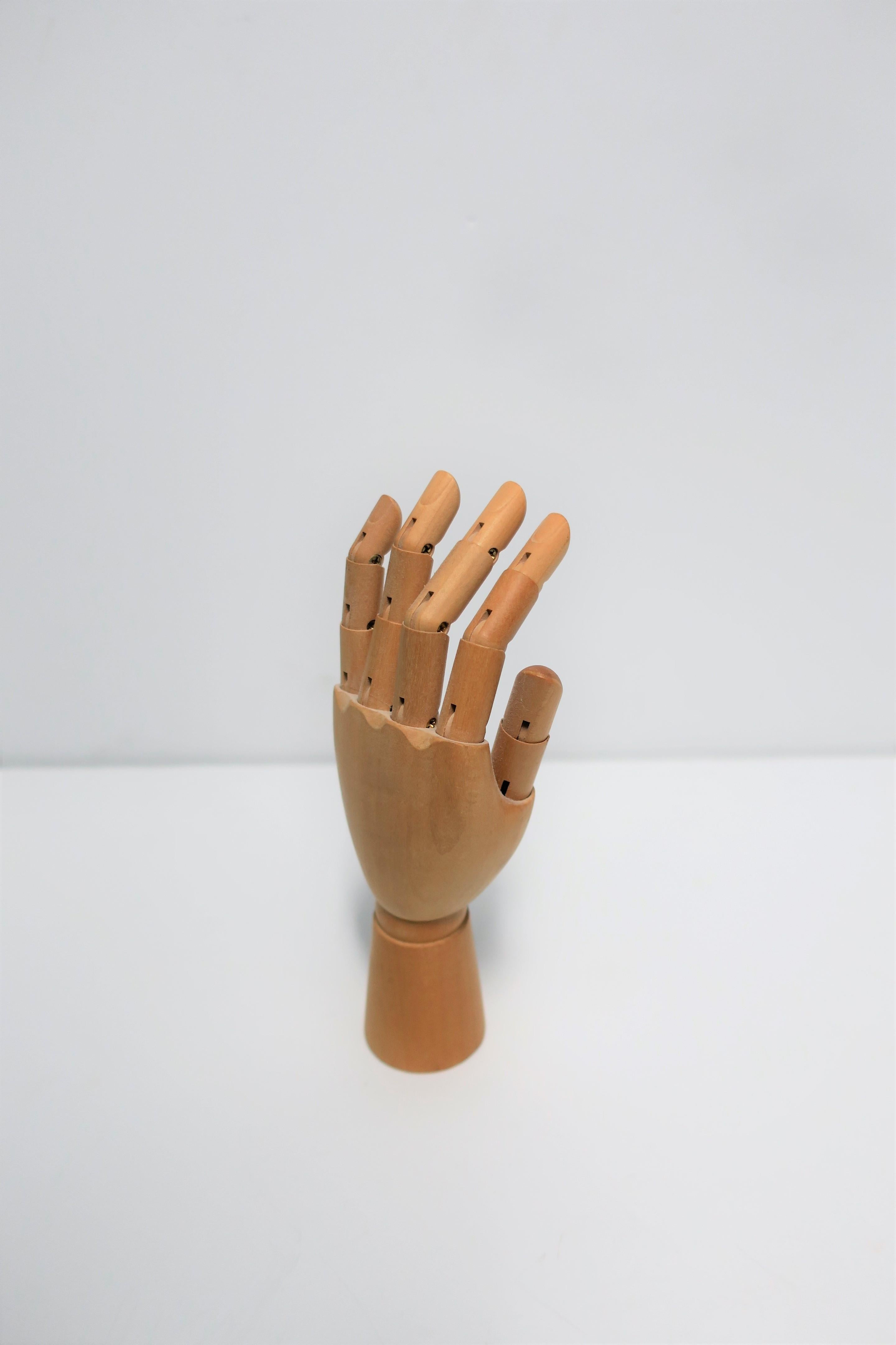 Articulating Wood Hand Sculpture Piece 11