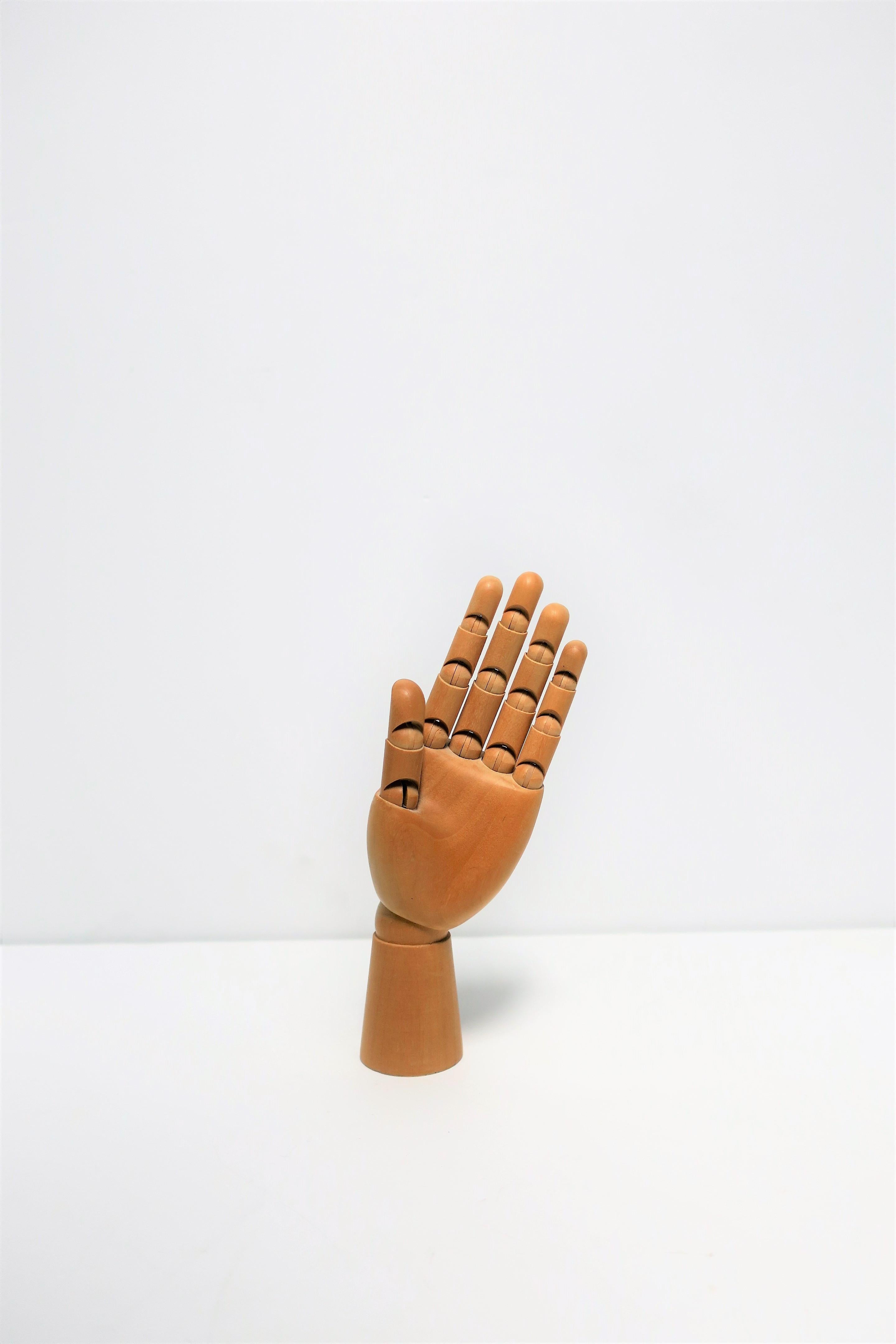 Articulating Wood Hand Sculpture Piece 1