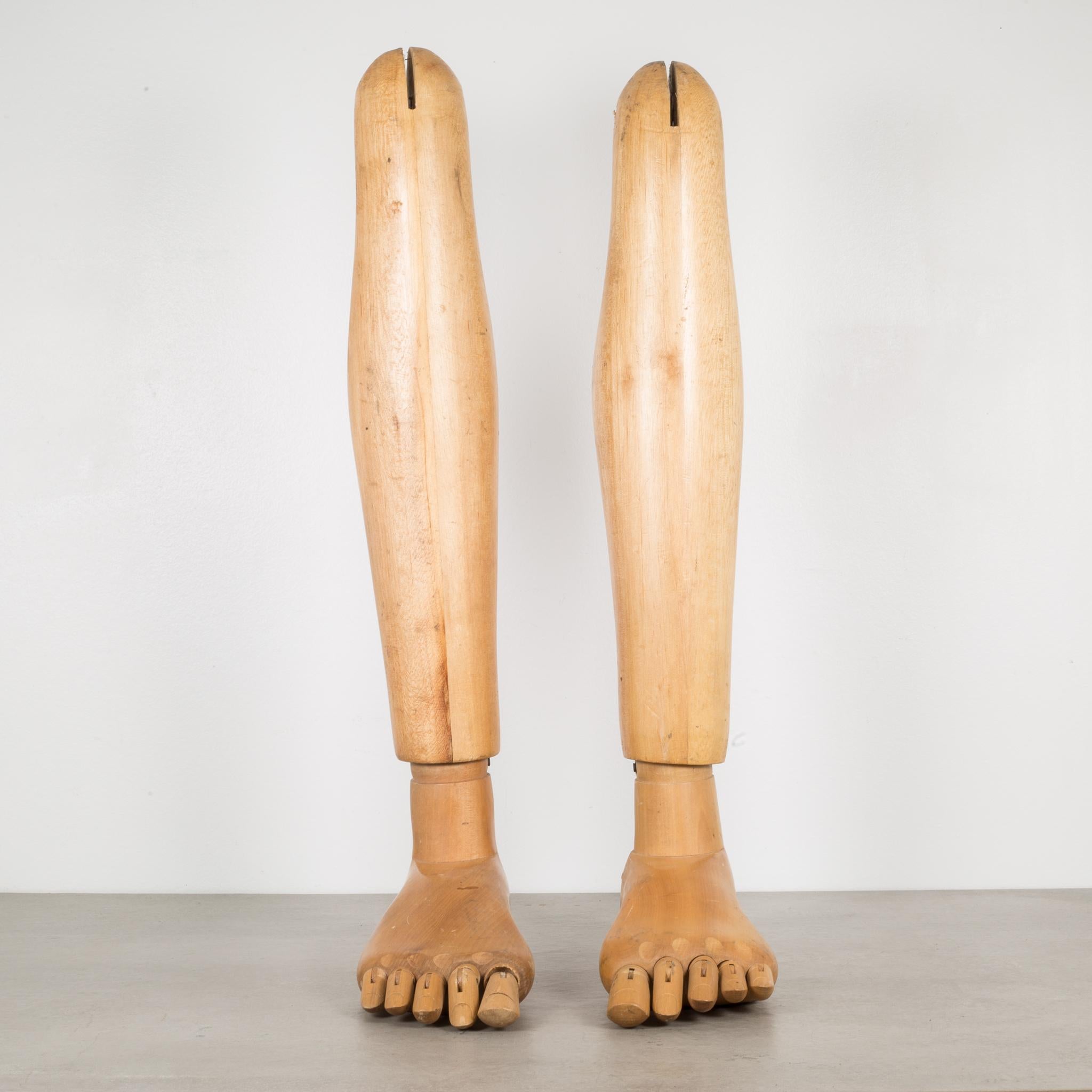 About

This is a pair of wooden mannequin feet and legs . The legs bend in any direction and the toes are fully articulating. Each toe moves independently which allows both legs to stand upright securely. One leg is slightly shorter. 

Creator: