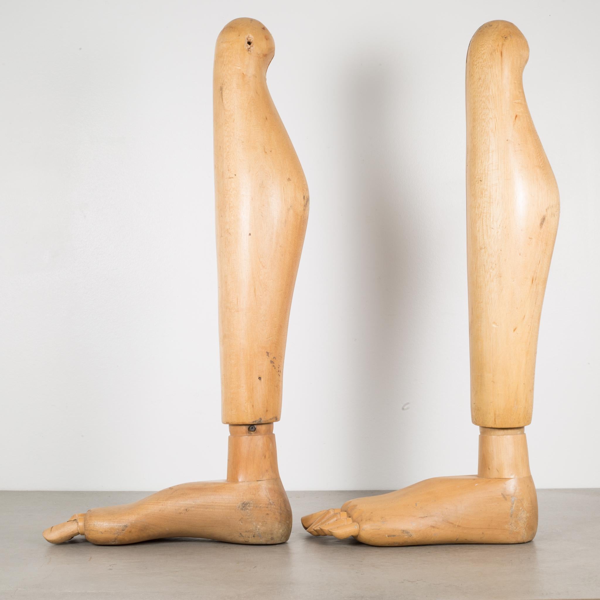 wooden feet