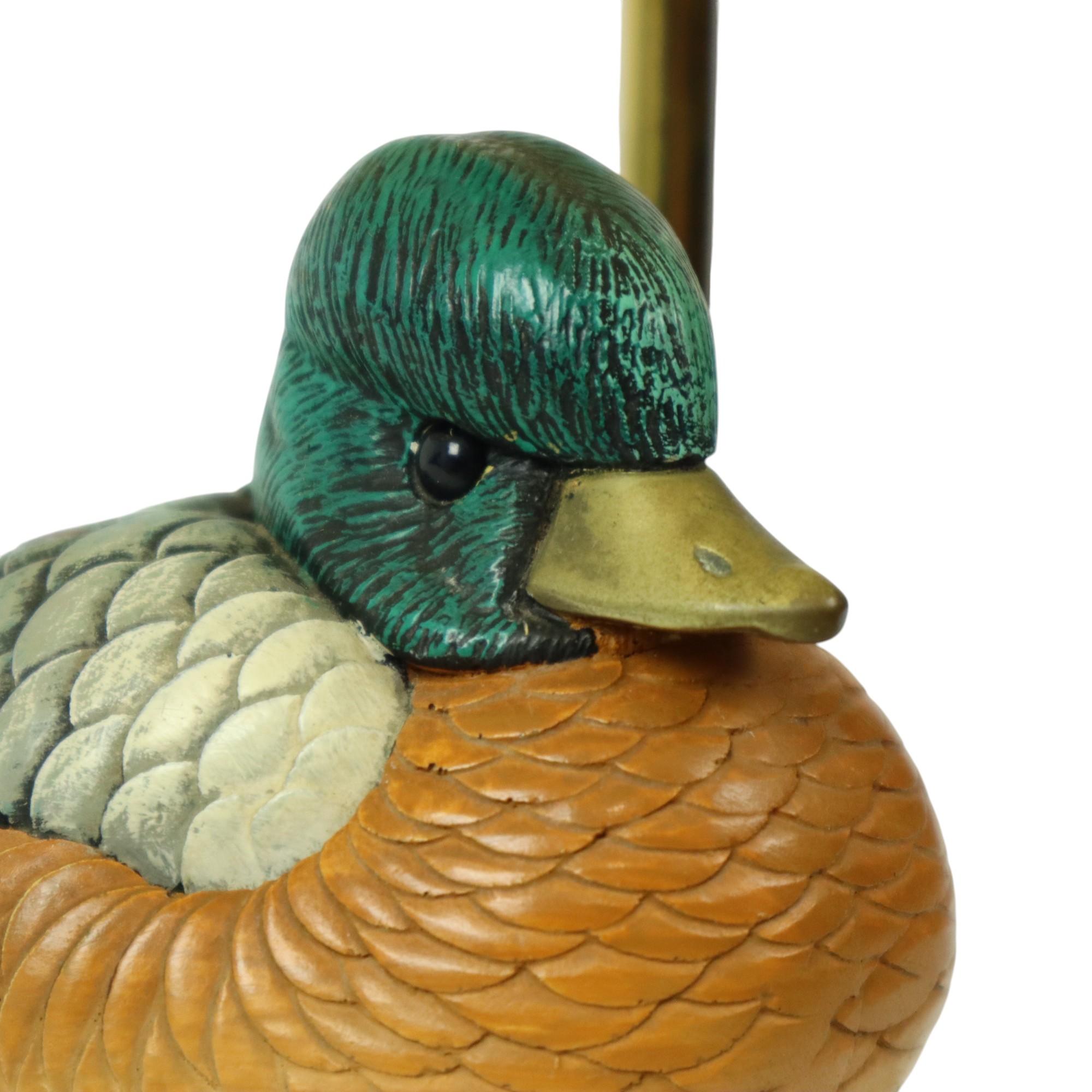 Artiflex Duck Lamp Design Brass Resin Travertine Malevolti For Sale 7
