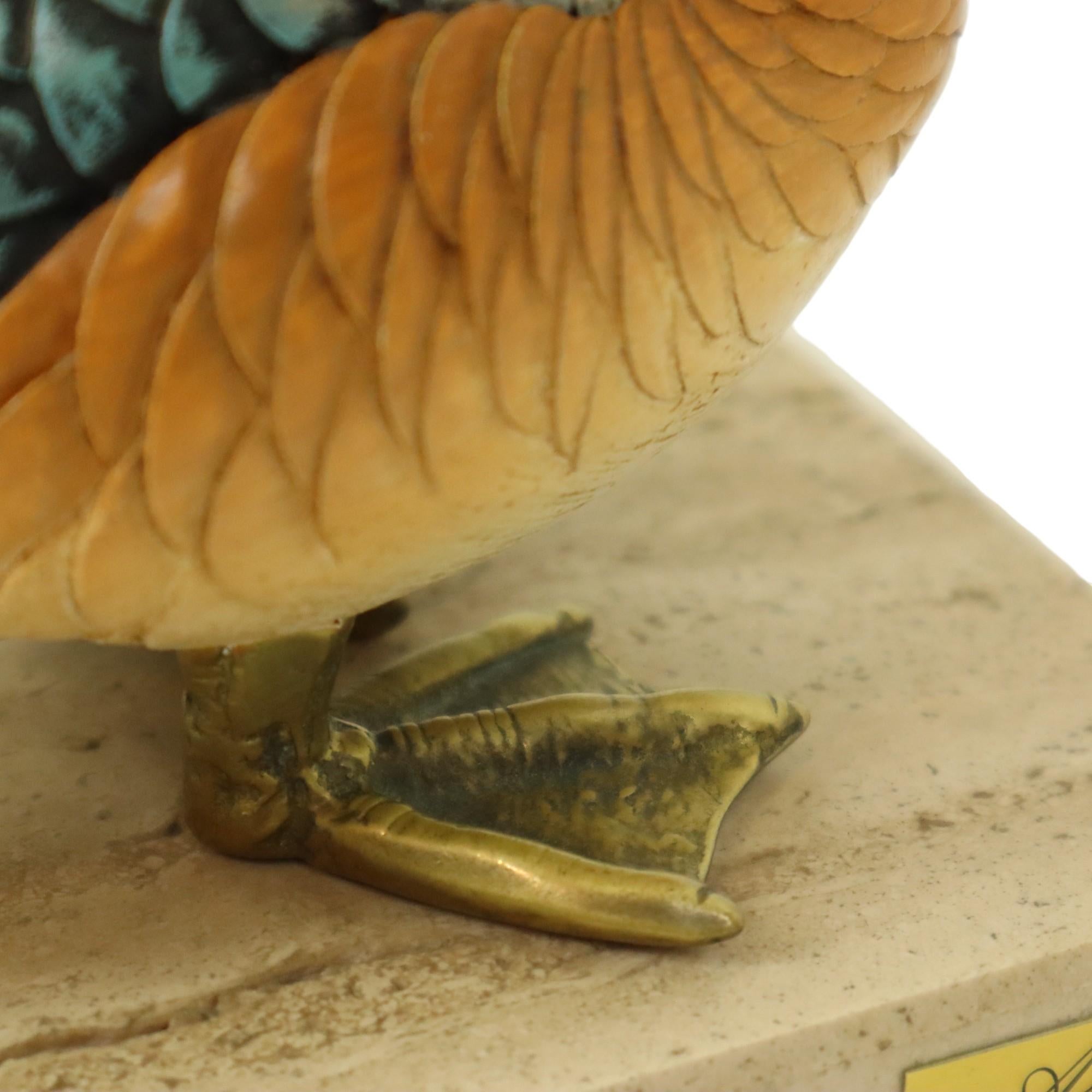 Artiflex Duck Lamp Design Brass Resin Travertine Malevolti For Sale 13