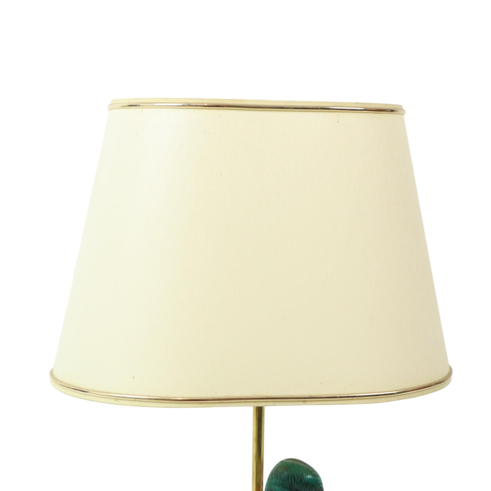 Artiflex Duck Lamp Design Brass Resin Travertine Malevolti For Sale 1
