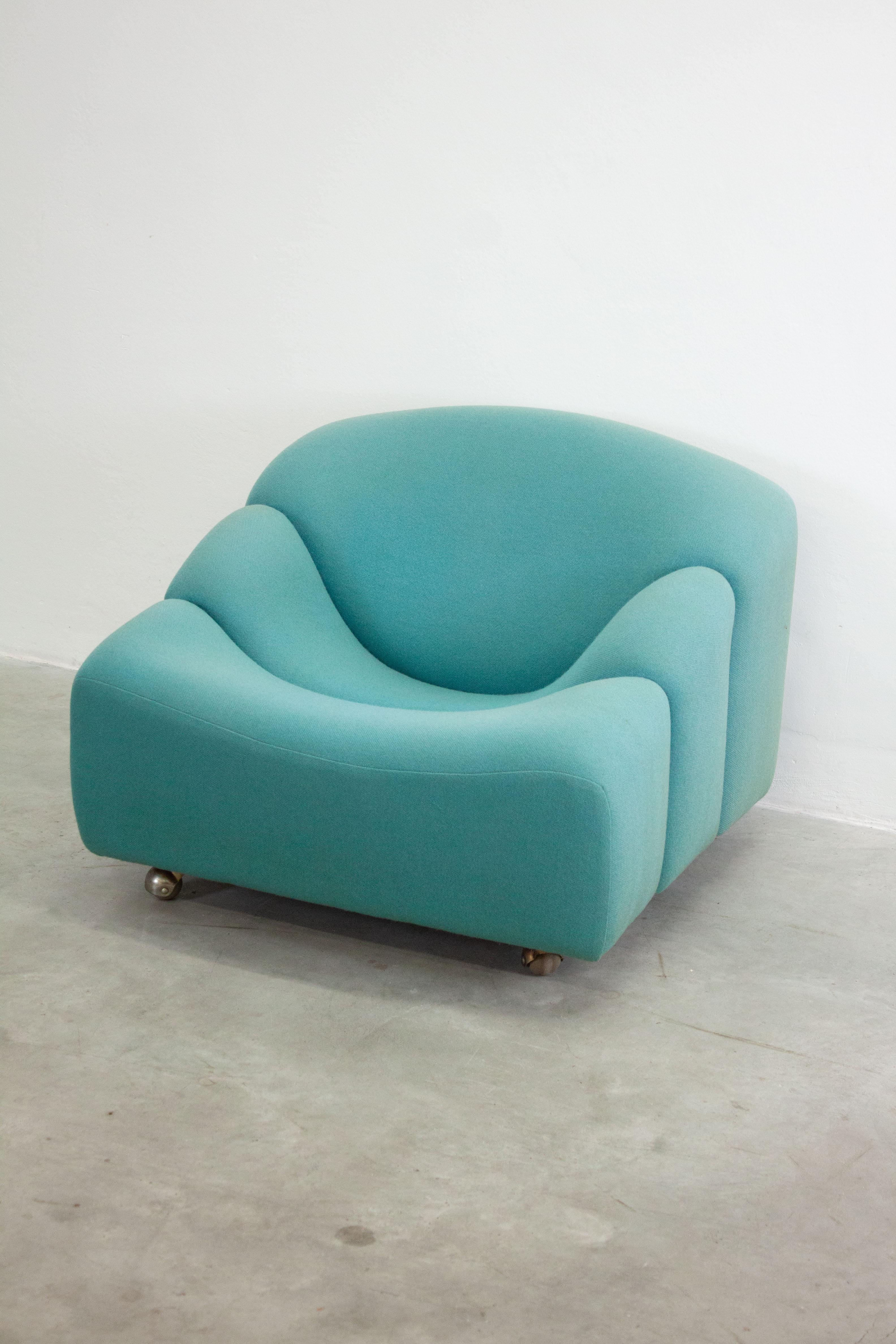 Mid-Century Modern Artifort ABCD Lounge Chair by Pierre Paulin (Teal) For Sale