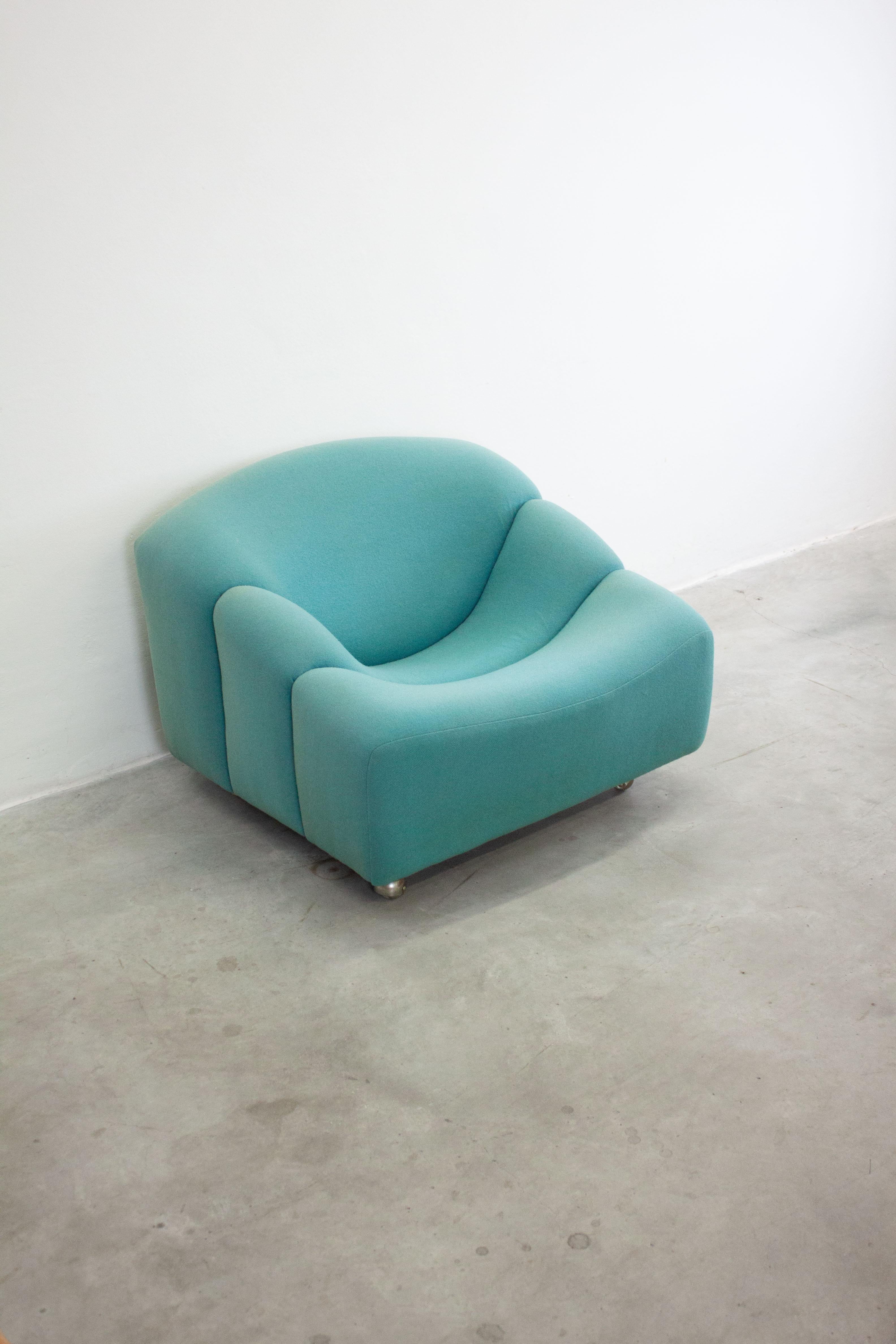 Upholstery Artifort ABCD Lounge Chair by Pierre Paulin (Teal) For Sale