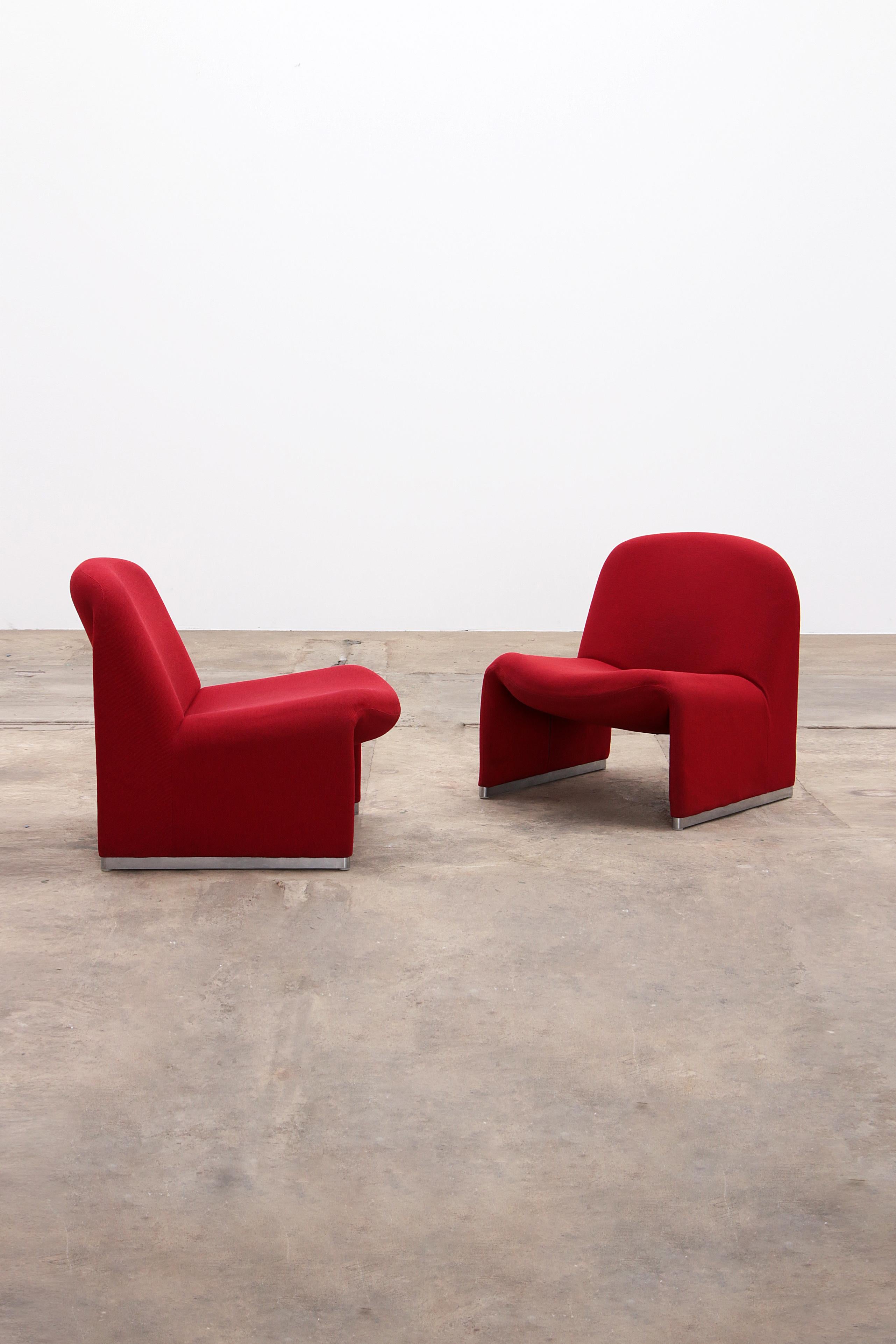 Artifort Alky chair Set Design by Giancario Piretti,1960
Today is red….

This colorful red 'Alky' easy chair is a design by Giancarlo Piretti.

Produced in the 1960s/70s by Castelli.

Country of origin: Italy.

This chair was later also produced