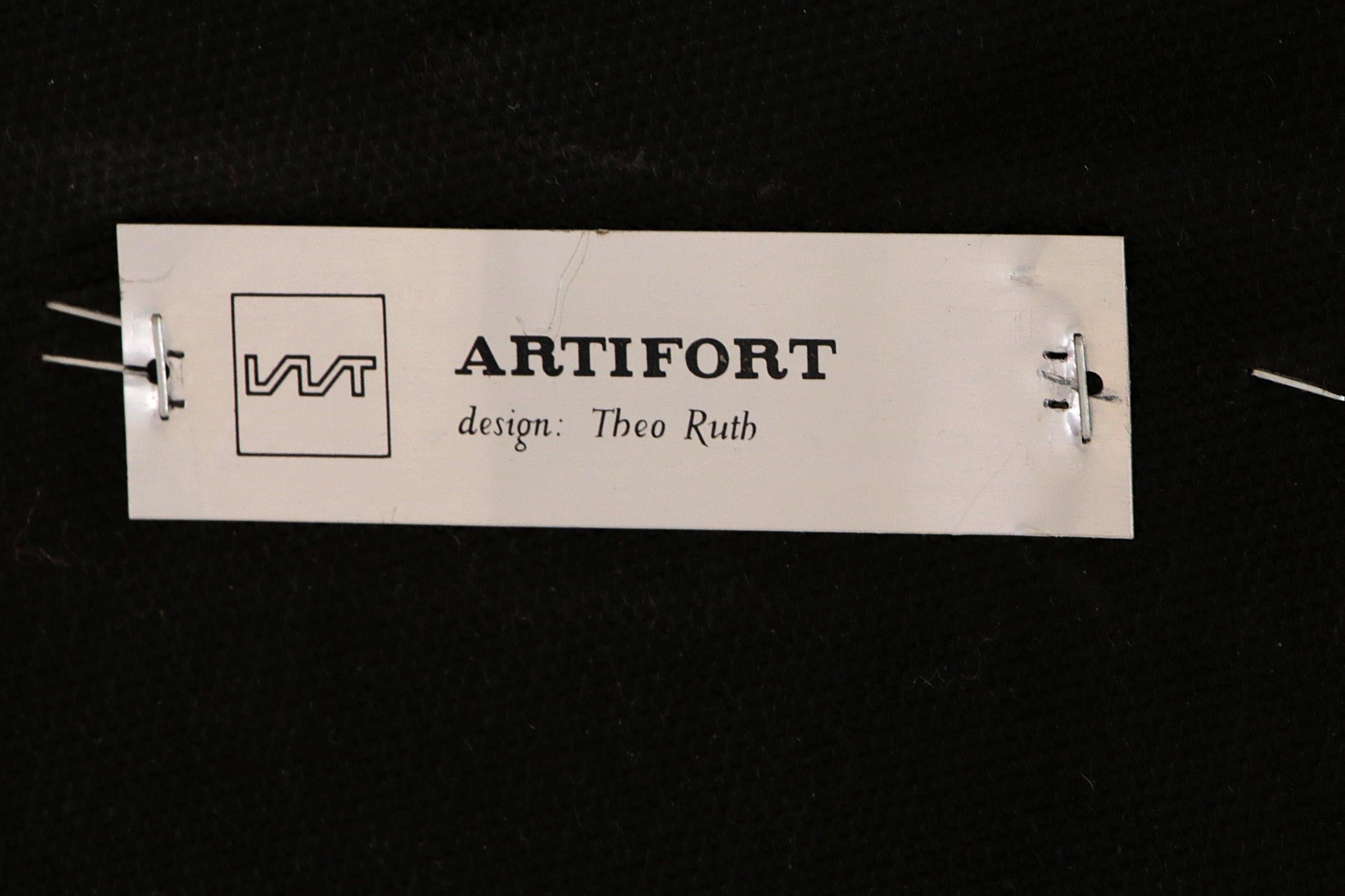 Fauteuils Artifort modèle 410 de Theo Ruth Set des années 50 fauteuils Artifort modèle 41 en vente 11
