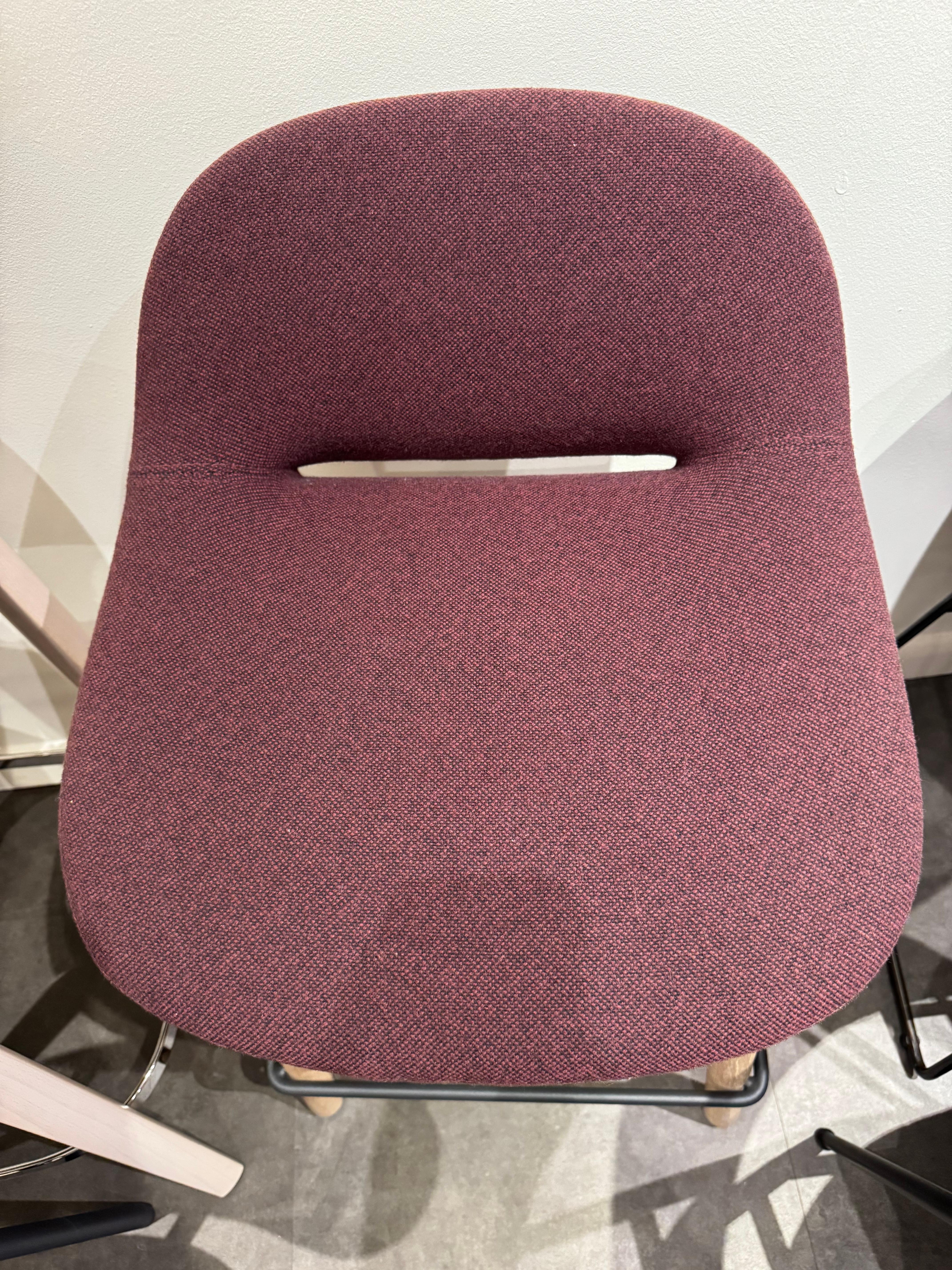 Contemporary Artifort Beso Stool with Wood Legs by Khodi Feiz For Sale