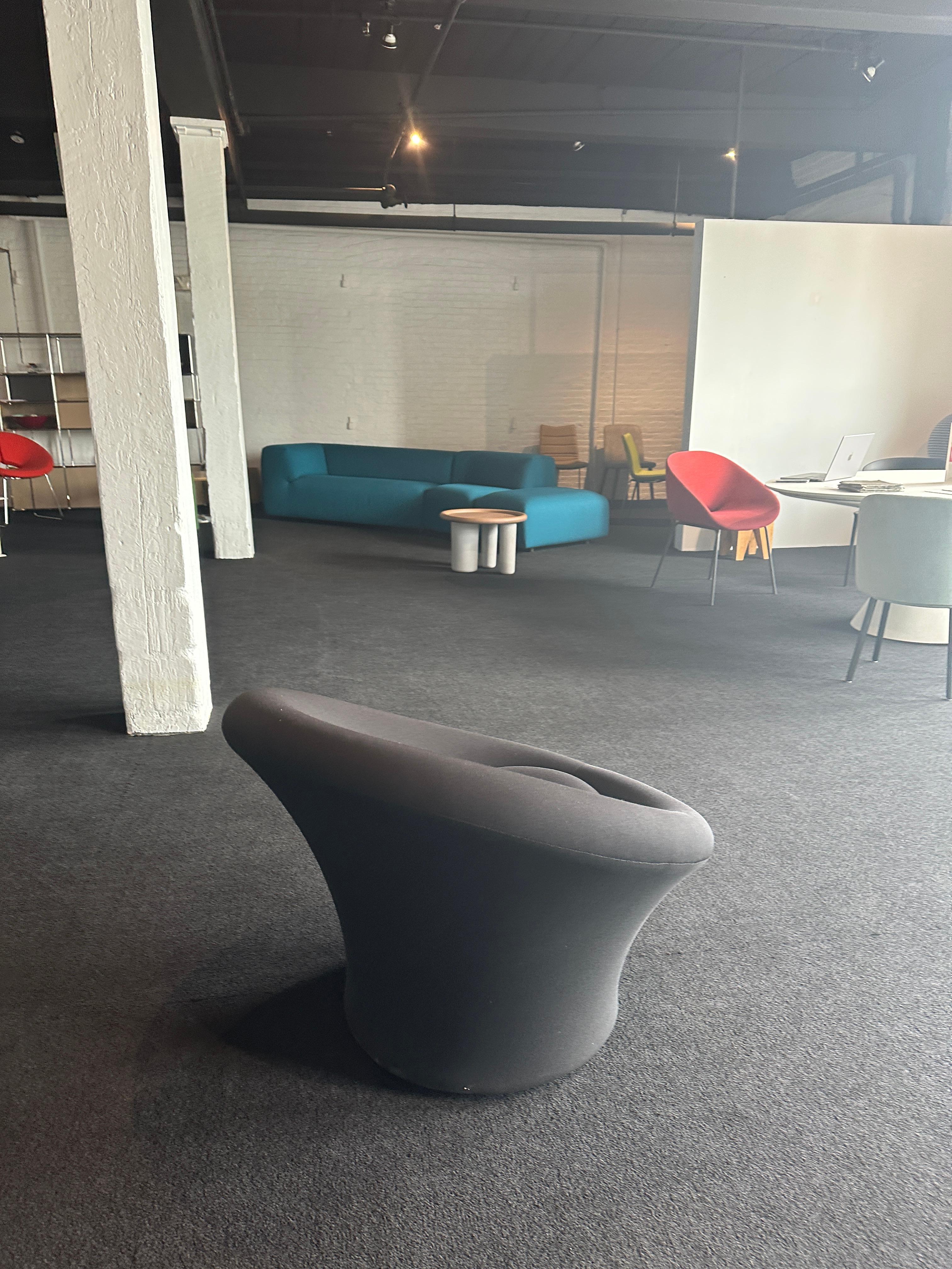 Modern Artifort Black Mushroom  Lounge Chair by Pierre Paulin in STOCK For Sale