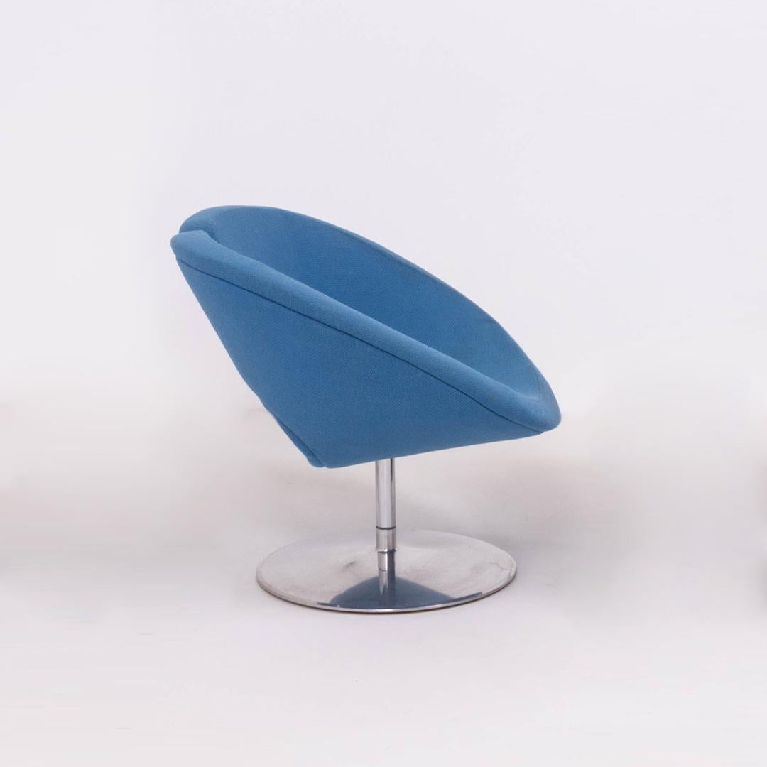 Artifort by Patrick Norguet Apollo Blue Armchair In Good Condition For Sale In London, GB