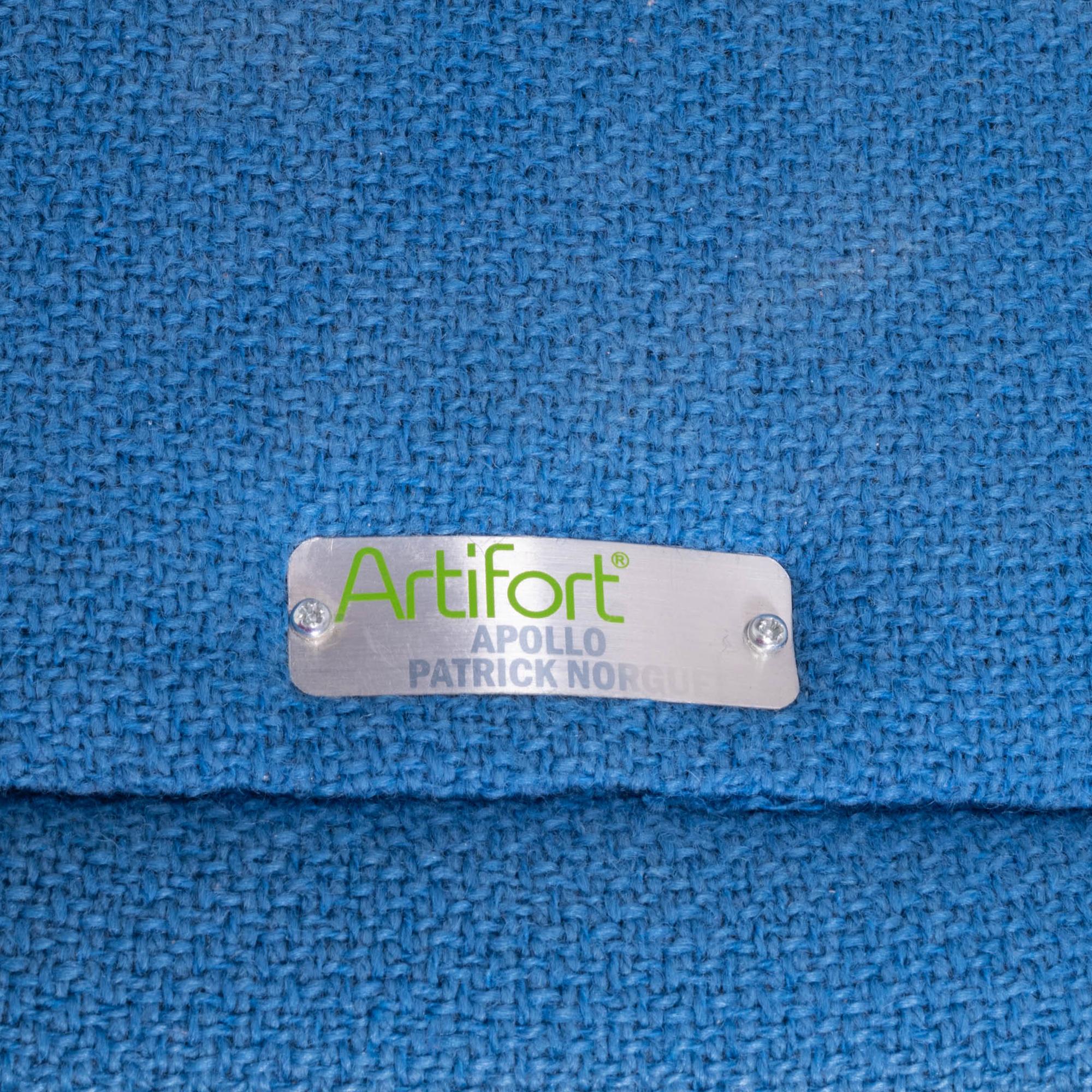 Artifort by Patrick Norguet Apollo Blue Armchair For Sale 1
