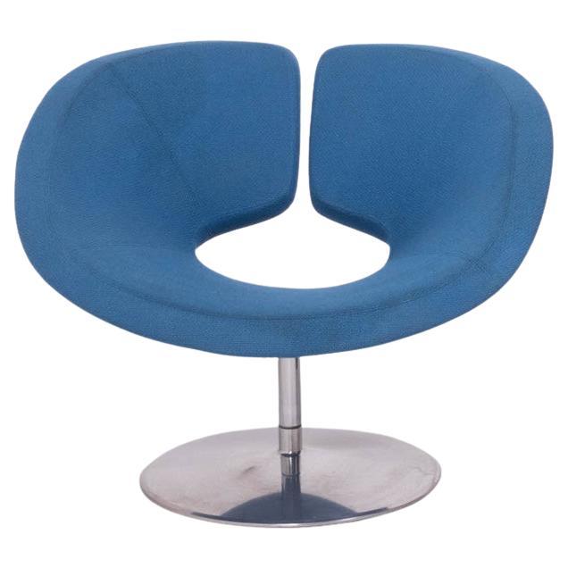 Artifort by Patrick Norguet Apollo Blue Armchair For Sale
