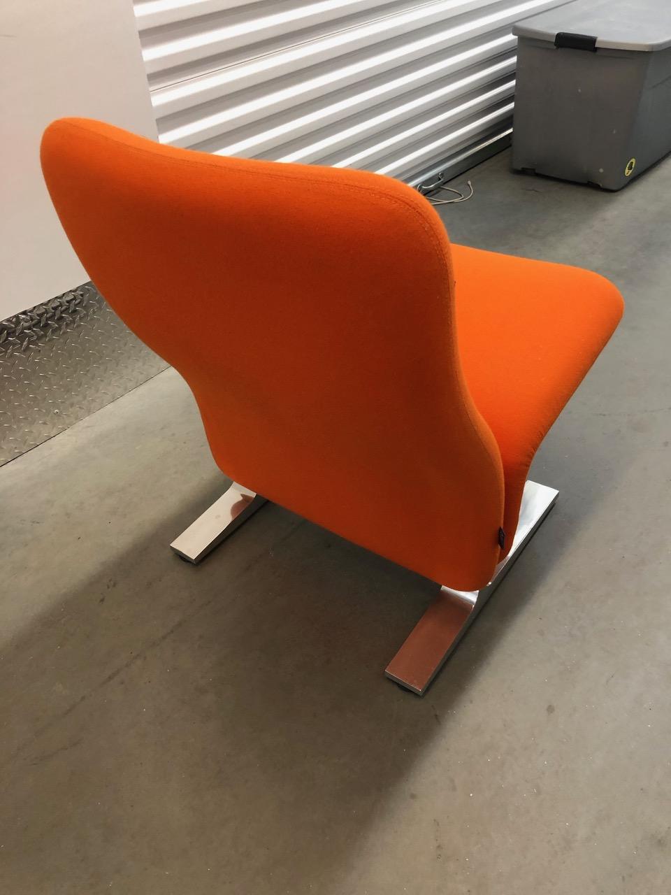 Artifort Classic Orange Low Back Concorde Chair by Pierre Paulin 6