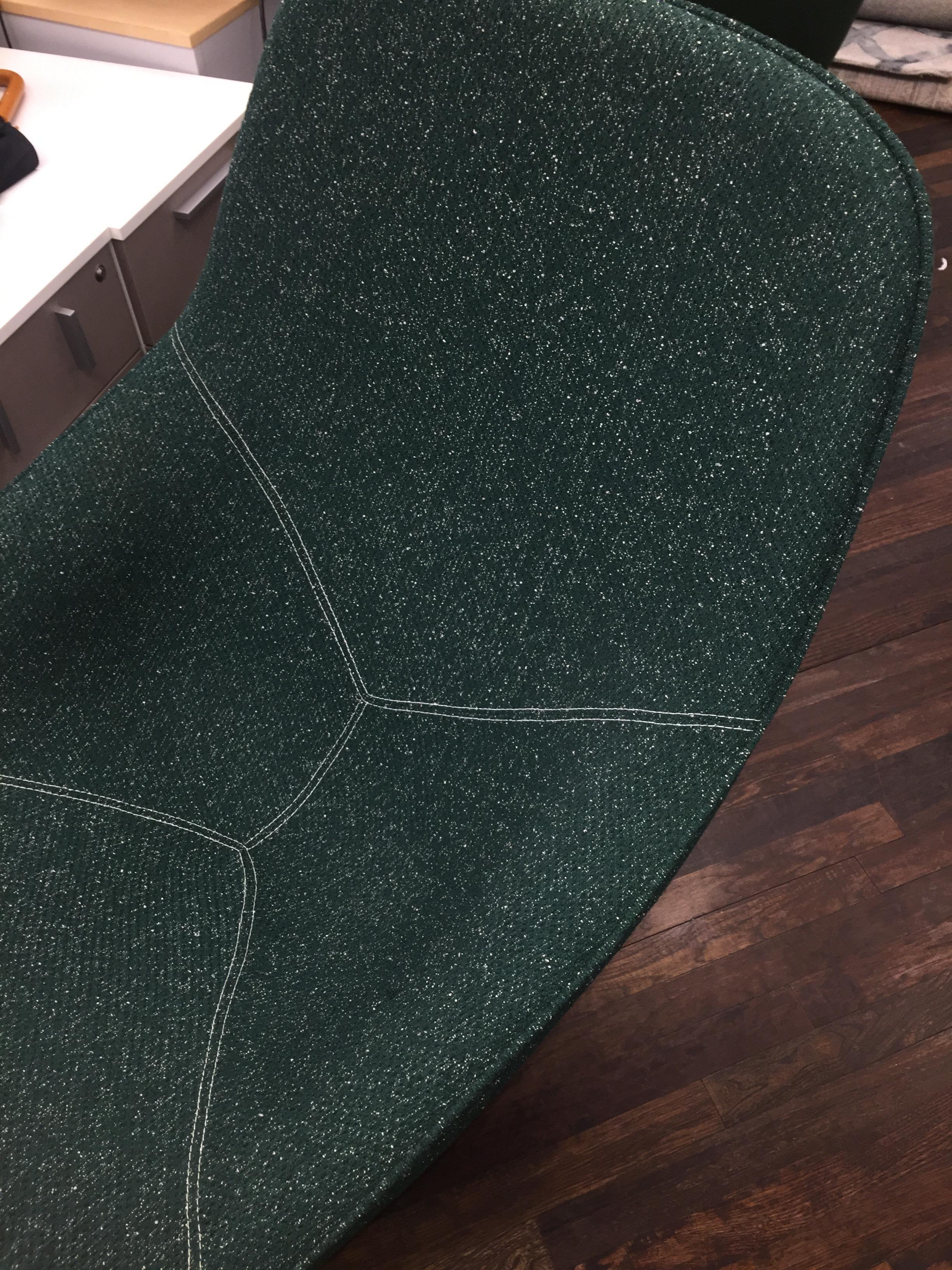 Modern Artifort Green Pala Swivel Lounge chair with Ottoman
