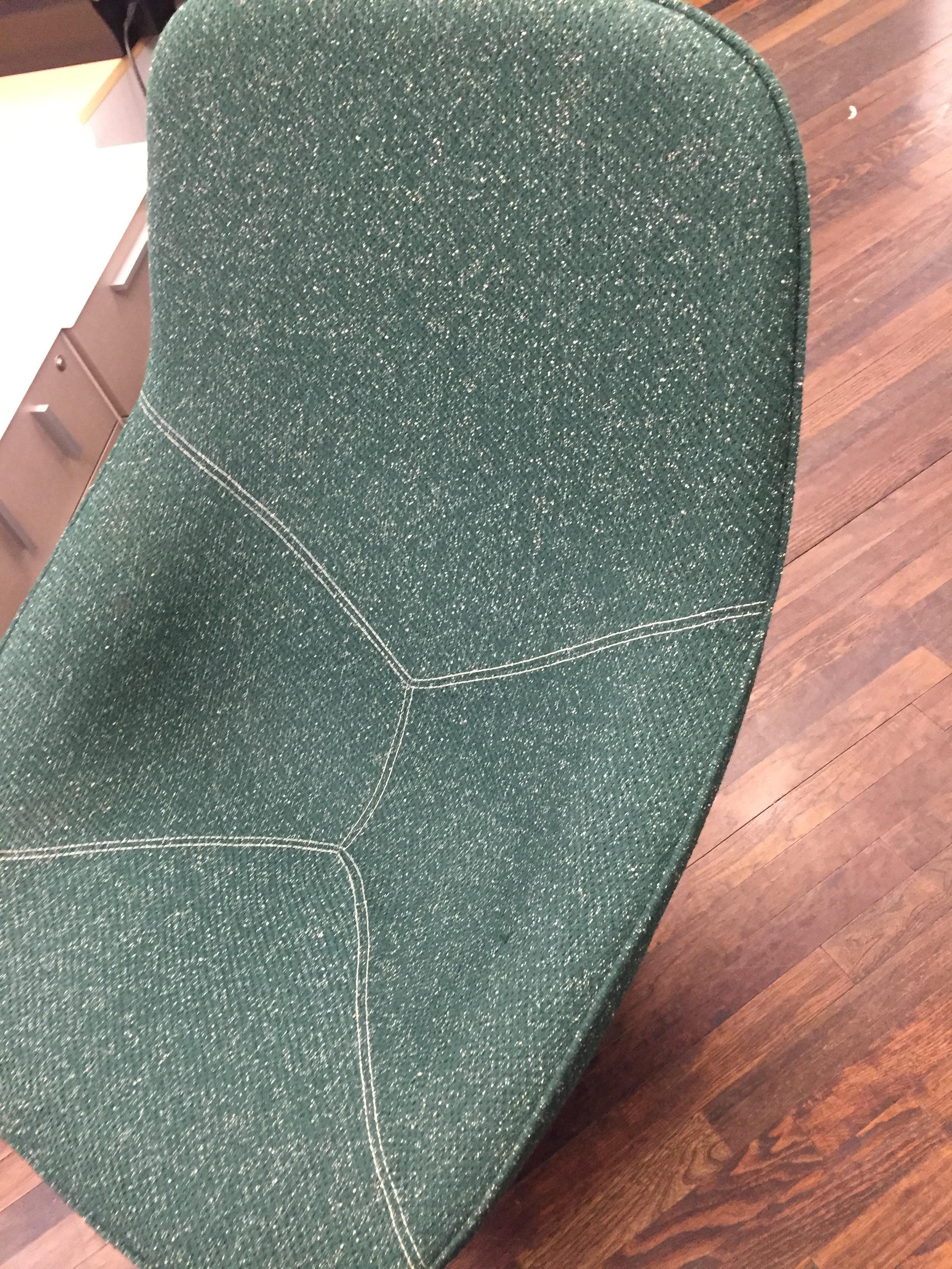 European Artifort Green Pala Swivel Lounge chair with Ottoman