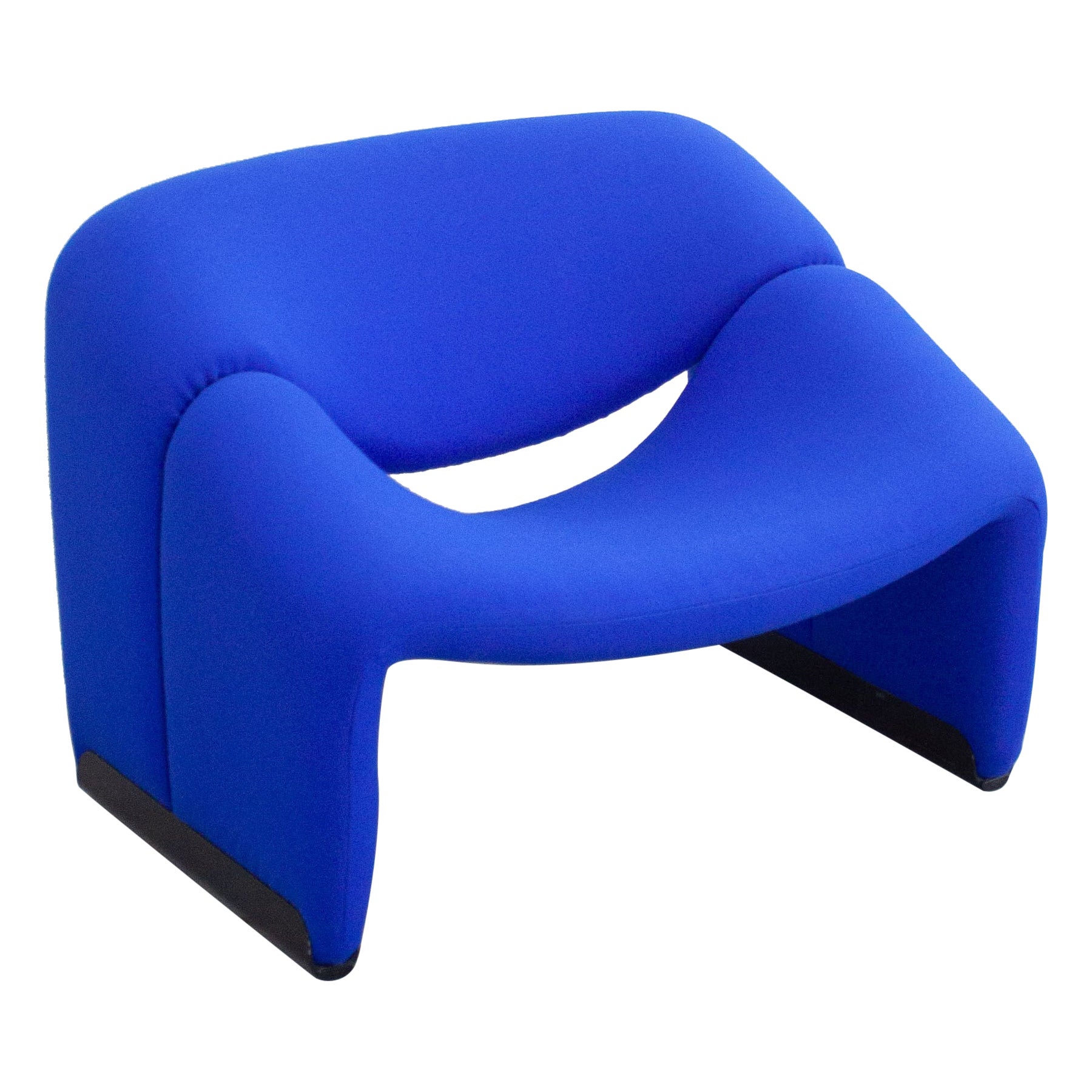 Fauteuil de salon Artifort Groovy F598 de Pierre Paulin (bleu cobalt)