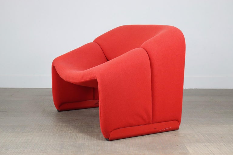 Artifort Groovy F598 (M chair) by Pierre Paulin in red For Sale 7