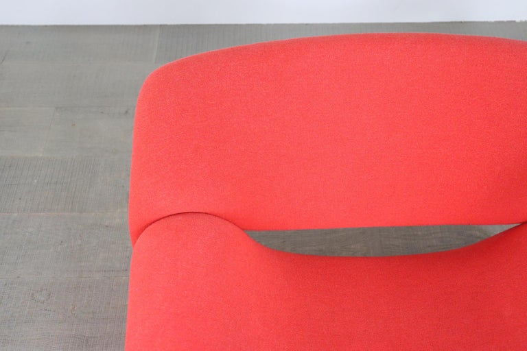 Mid-20th Century Artifort Groovy F598 (M chair) by Pierre Paulin in red For Sale