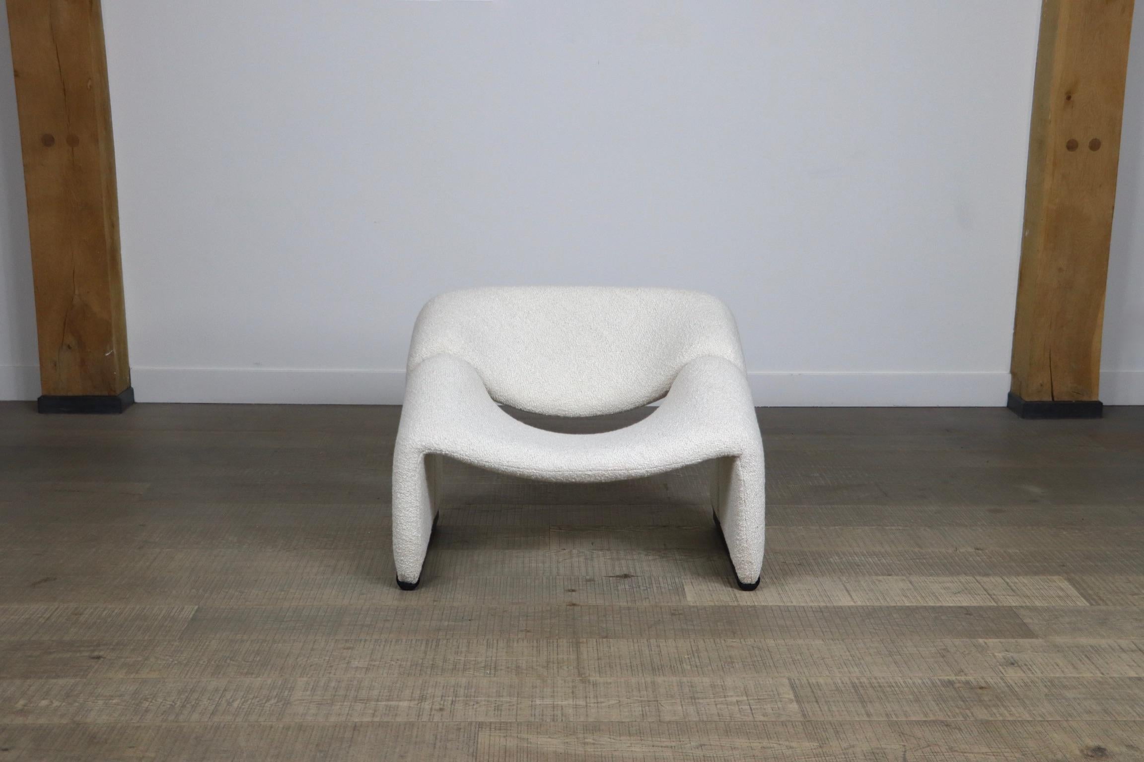 Artifort Groovy F598 'M Chair' aus Bouclé von Pierre Paulin 1970er Jahre im Zustand „Gut“ in ABCOUDE, UT