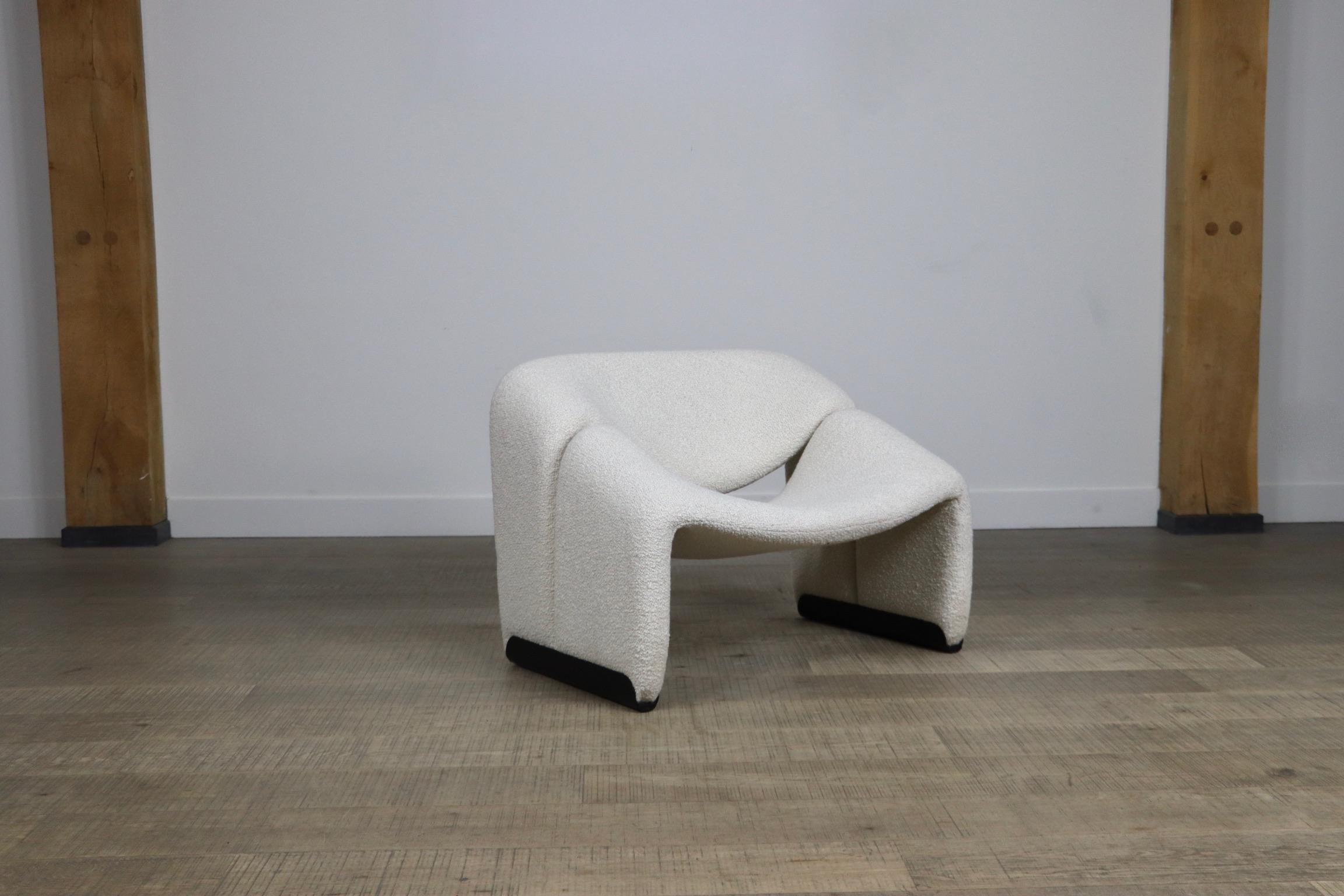 Milieu du XXe siècle Artifort Groovy F598 'M Chair' en Bouclé par Pierre Paulin 1970