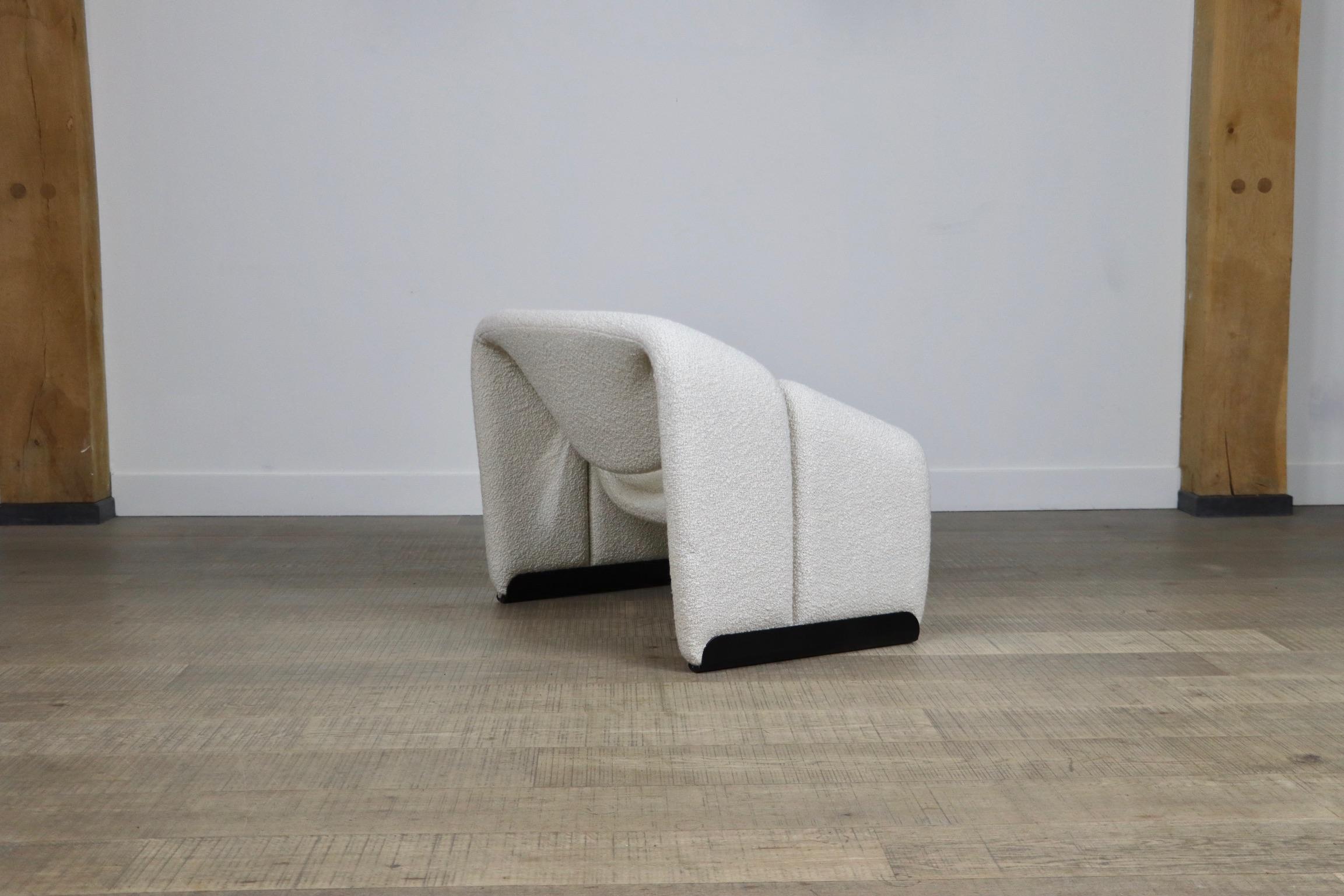 Artifort Groovy F598 'M Chair' aus Bouclé von Pierre Paulin 1970er Jahre 2