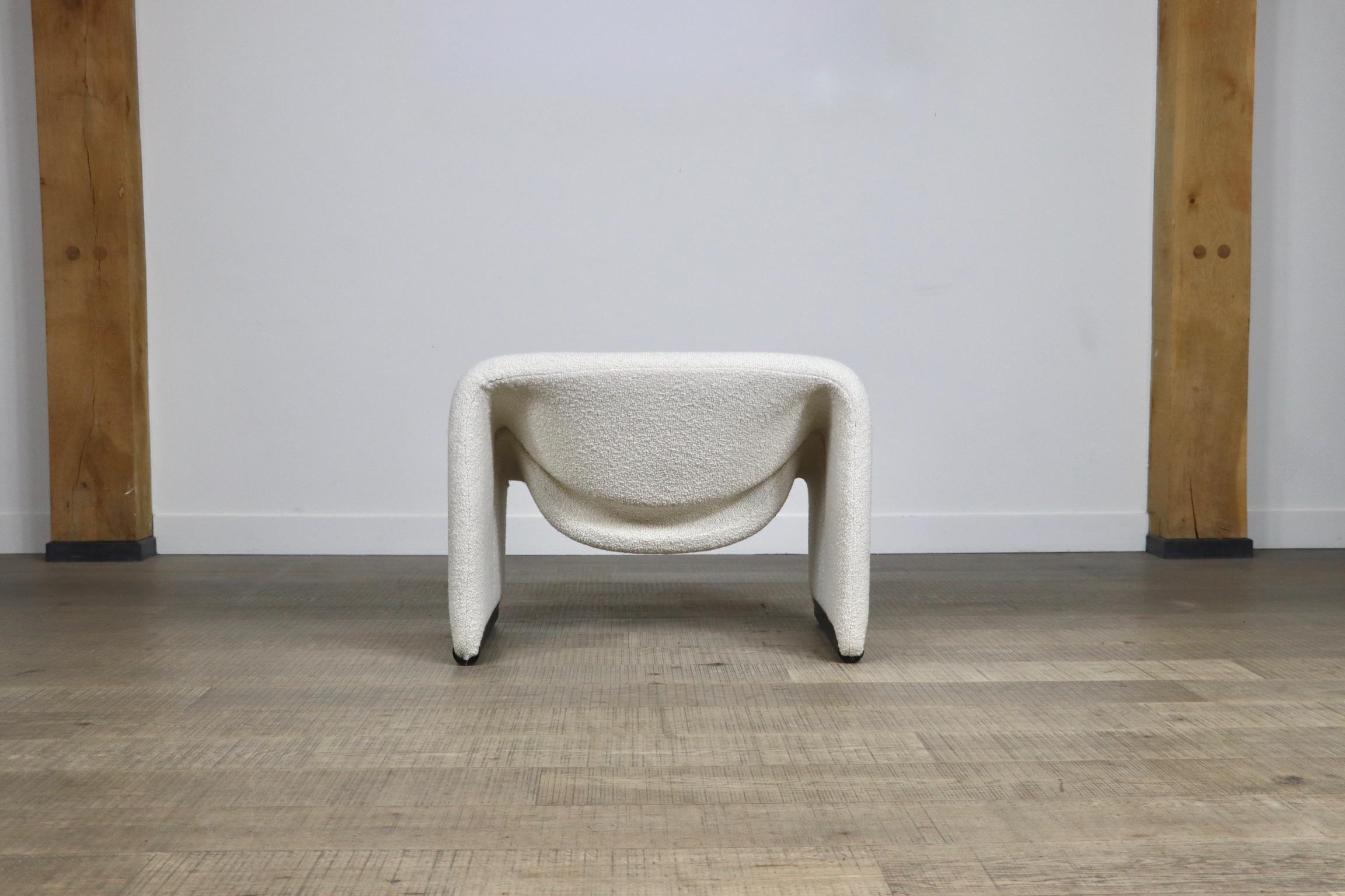 Artifort Groovy F598 'M Chair' in Bouclé by Pierre Paulin 1970s 3