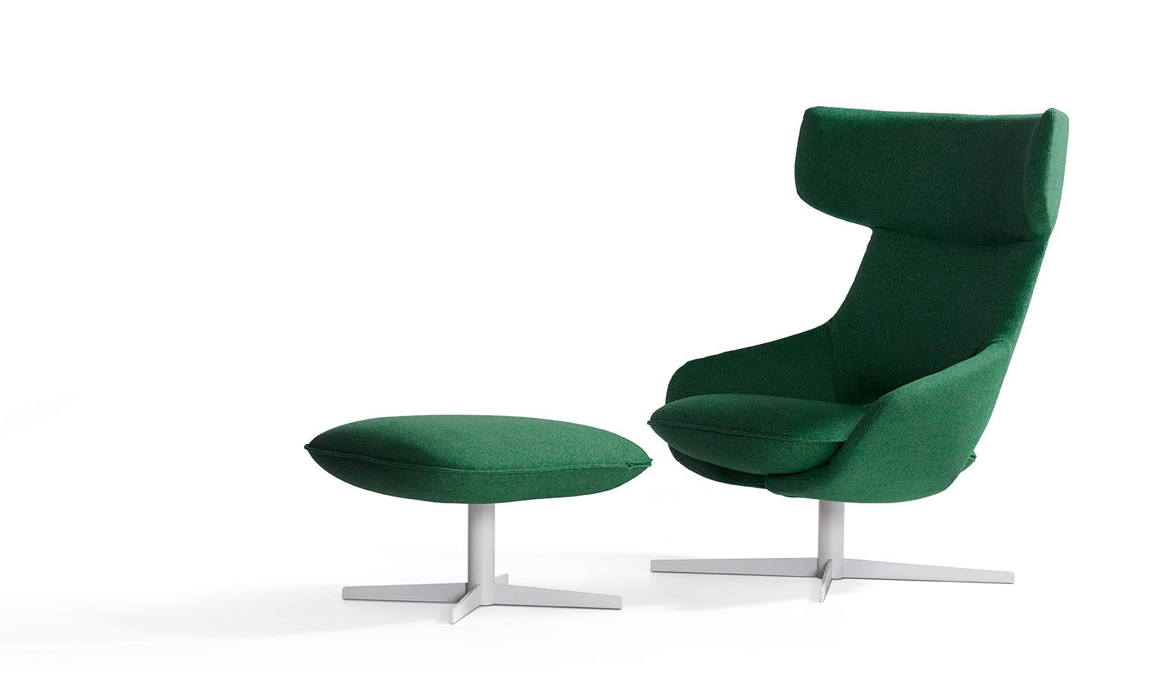 Dutch Customizable Artifort Kalm Armchair with Wooden Base by Patrick Norguet For Sale