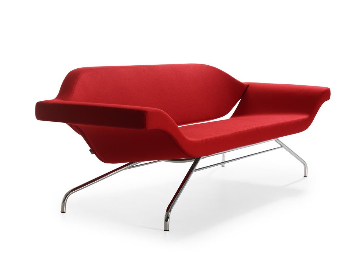 Moderne Canapé Artifort Ondo rouge de René Holten en vente