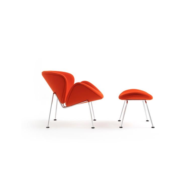 Anpassbarer orangefarbener Artifort-Sessel mit geschwungener Lehne  von Pierre Paulin (21. Jahrhundert und zeitgenössisch) im Angebot
