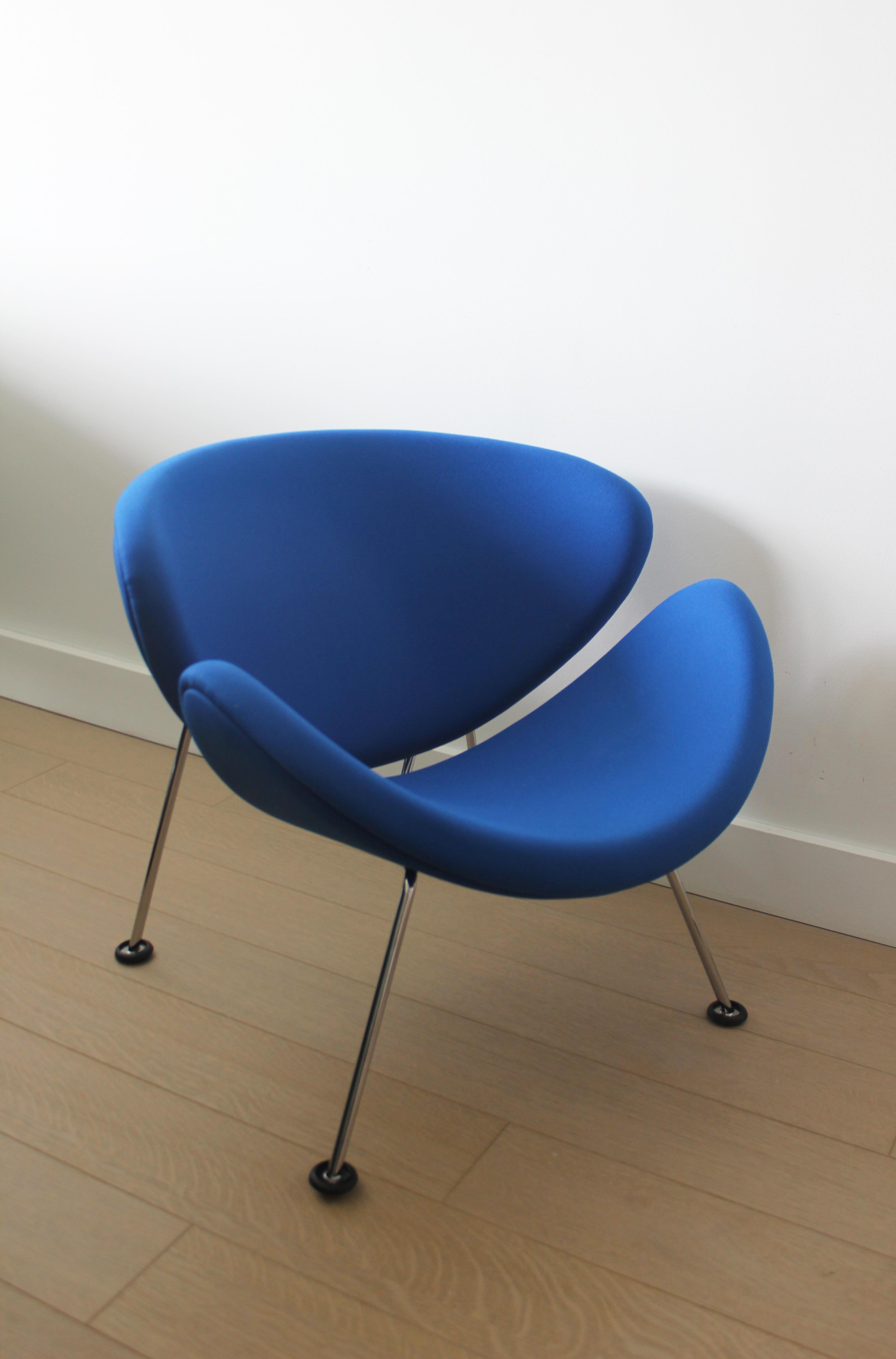 Modern Artifort Orange Slice Blue Junior Chair by Pierre Paulin