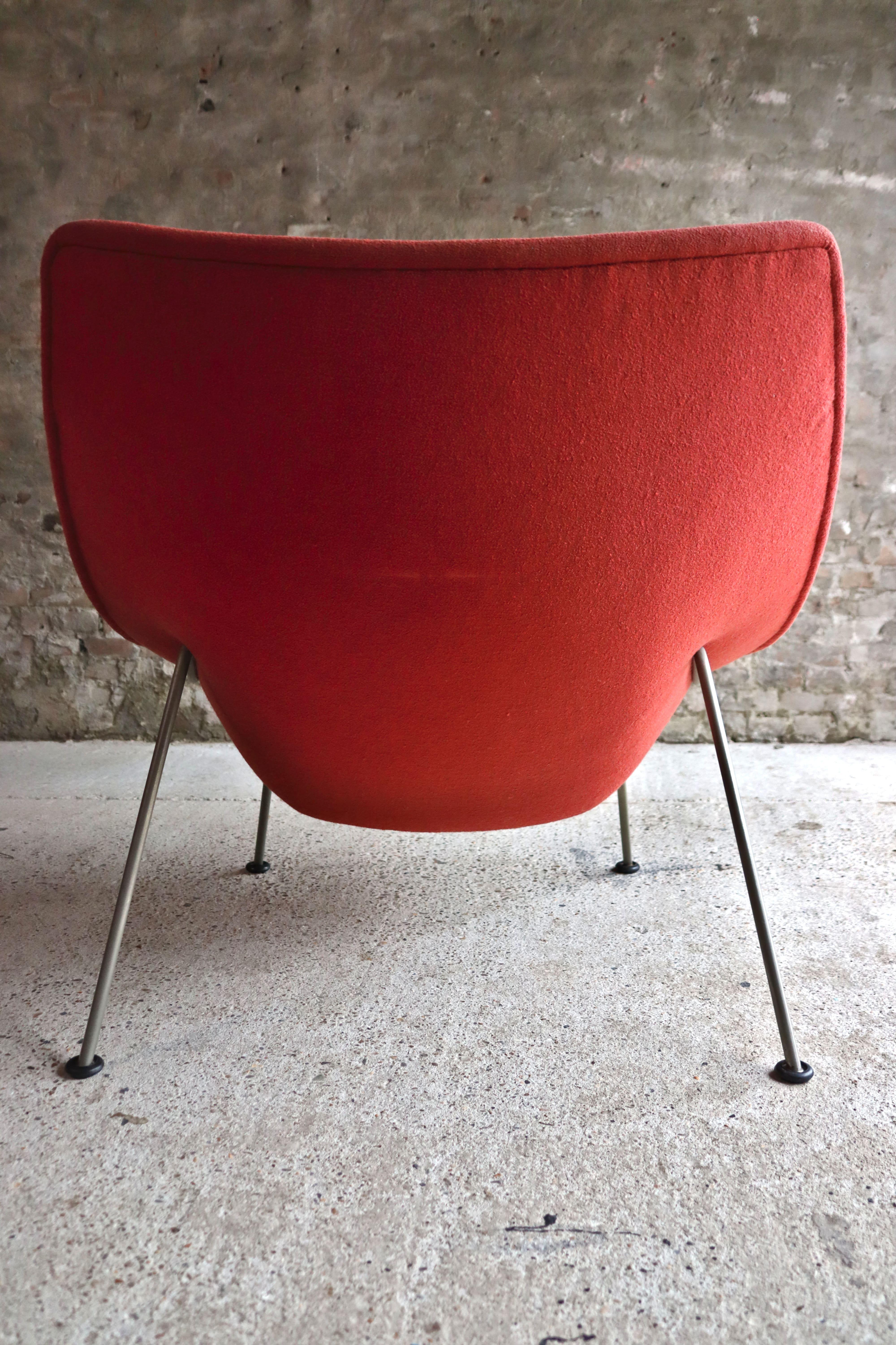Artifort Oyster, F157, Red, Early Edition, Pierre Paulin, 1960s For Sale 4