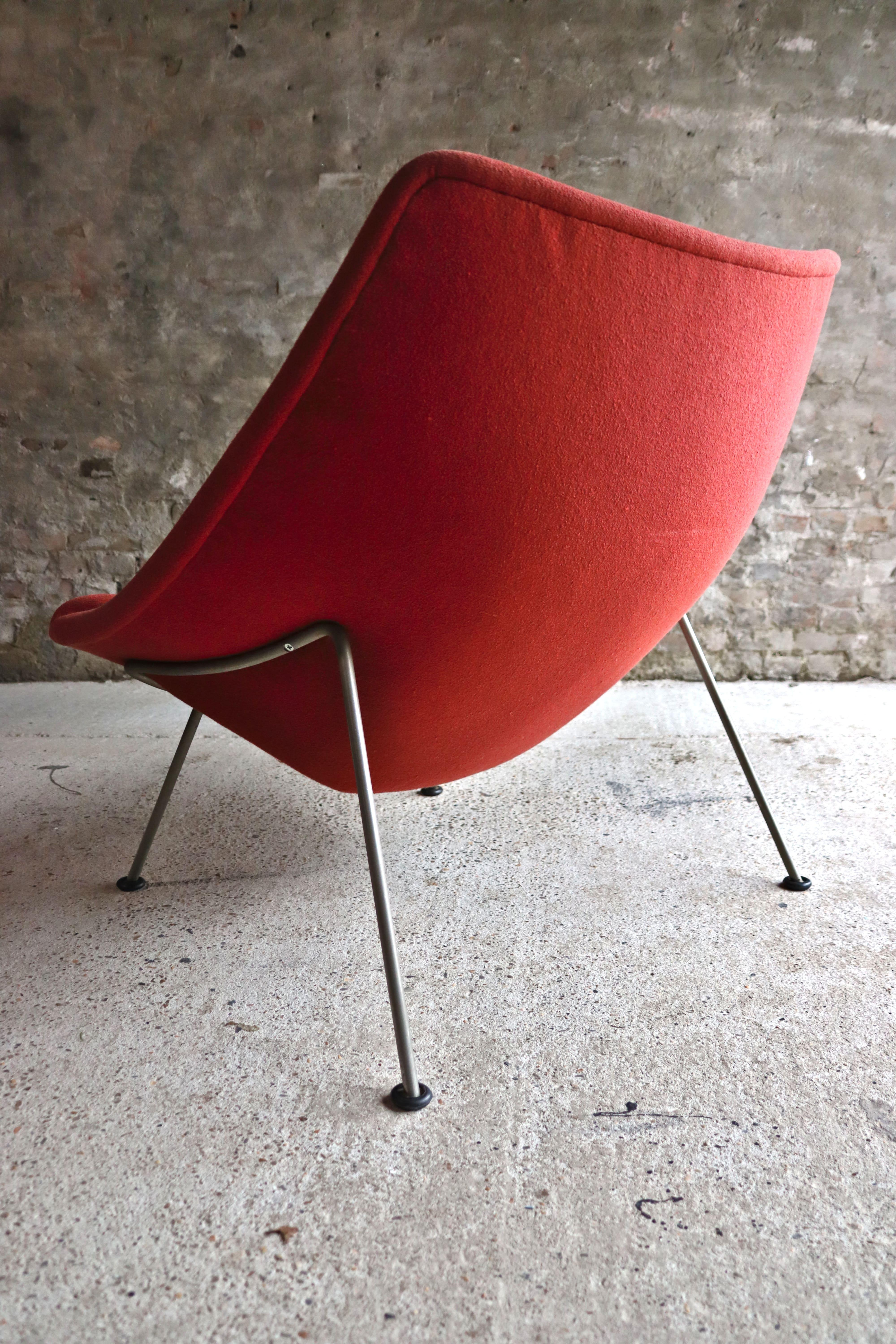 Artifort Oyster, F157, Red, Early Edition, Pierre Paulin, 1960s For Sale 7