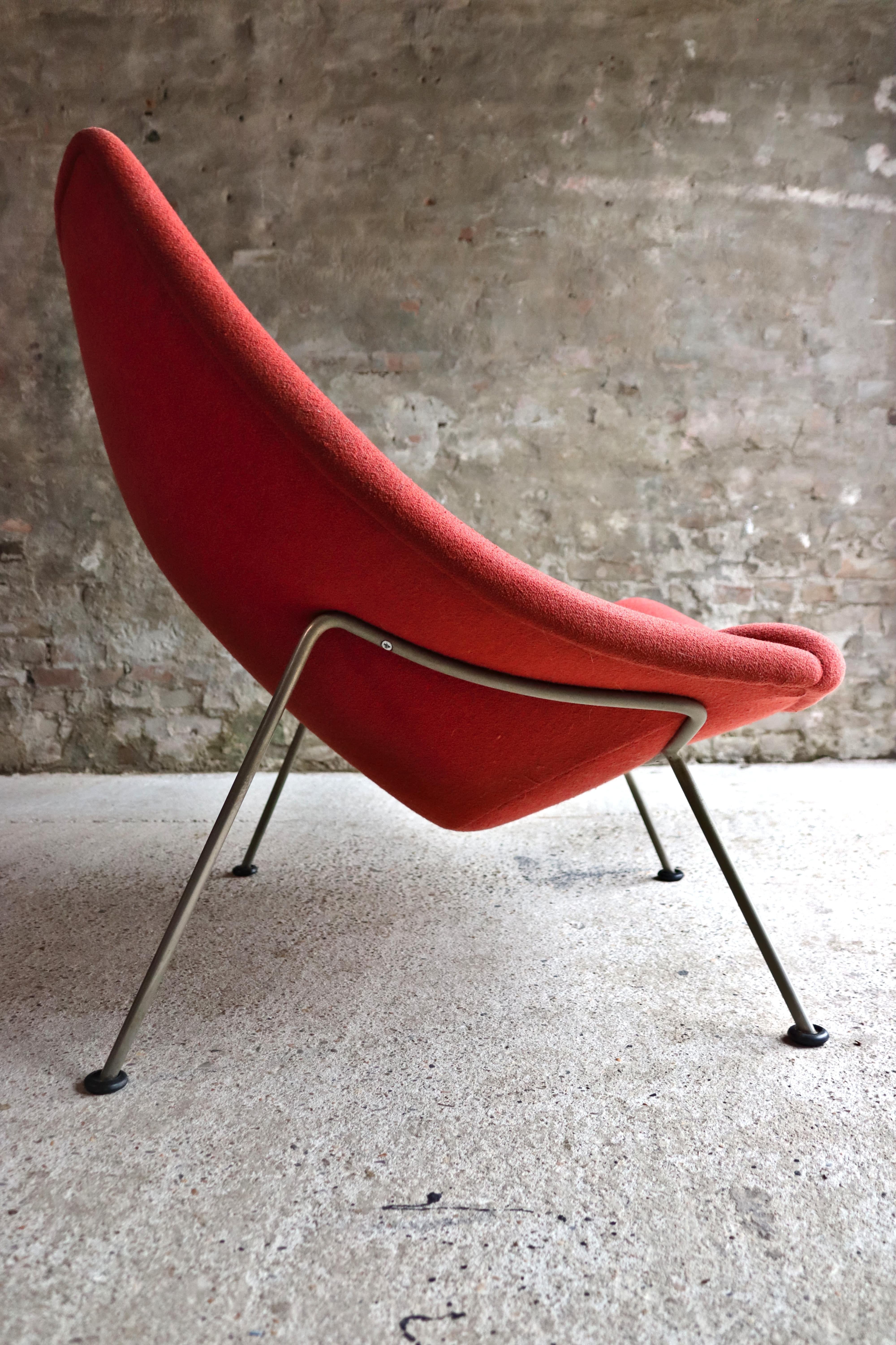 Artifort Oyster, F157, Red, Early Edition, Pierre Paulin, 1960s For Sale 2