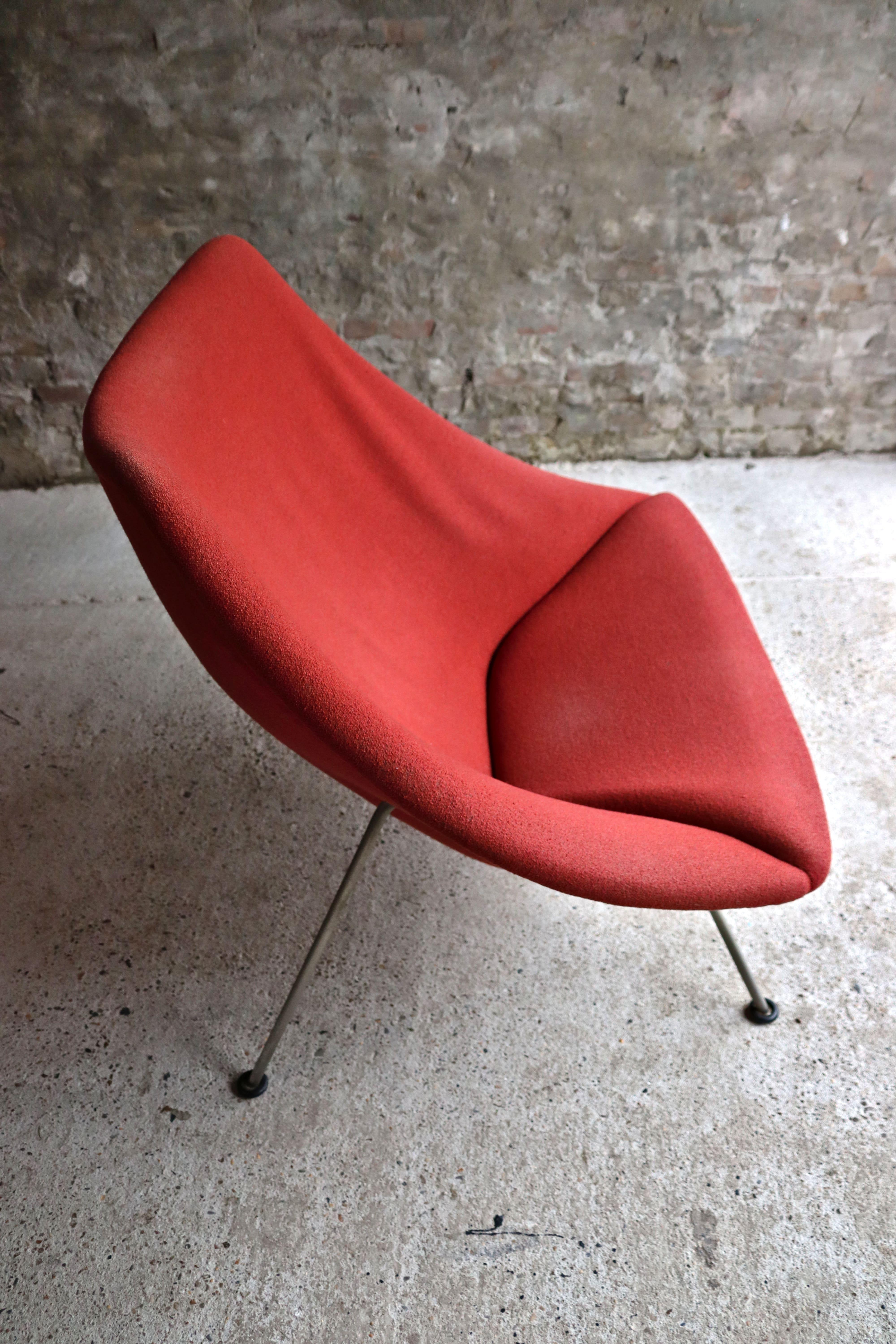 Artifort Oyster, F157, Red, Early Edition, Pierre Paulin, 1960s For Sale 3