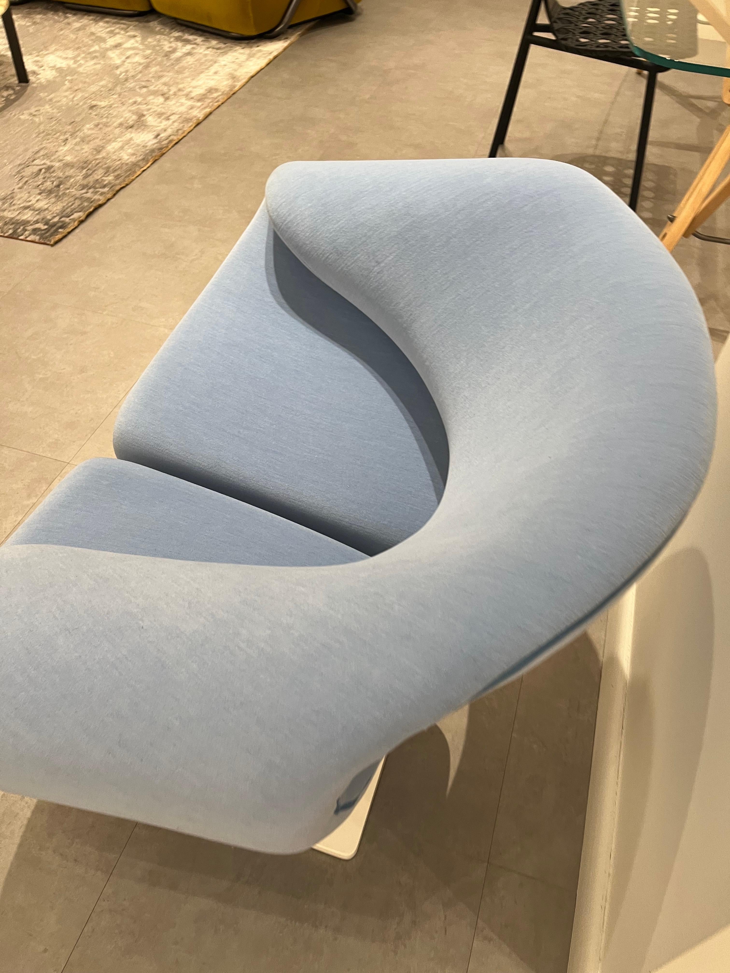 Artifort Pierre Paulin Blue Ribbon Velvet Lounge Chair in Stock For Sale 2