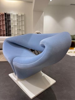 Artifort Pierre Paulin Blue Ribbon Velvet Lounge Chair in Stock