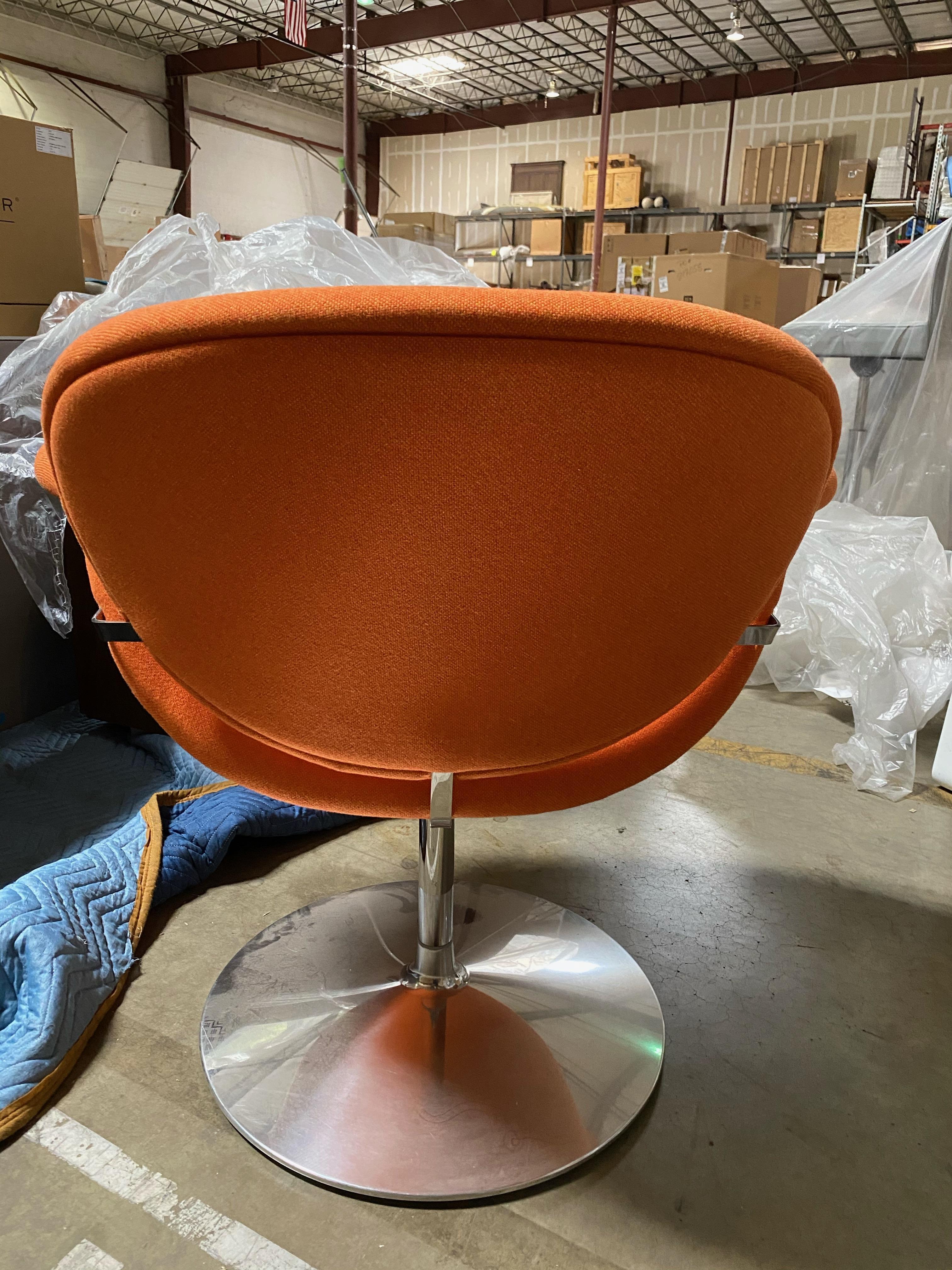 orange tulip chair
