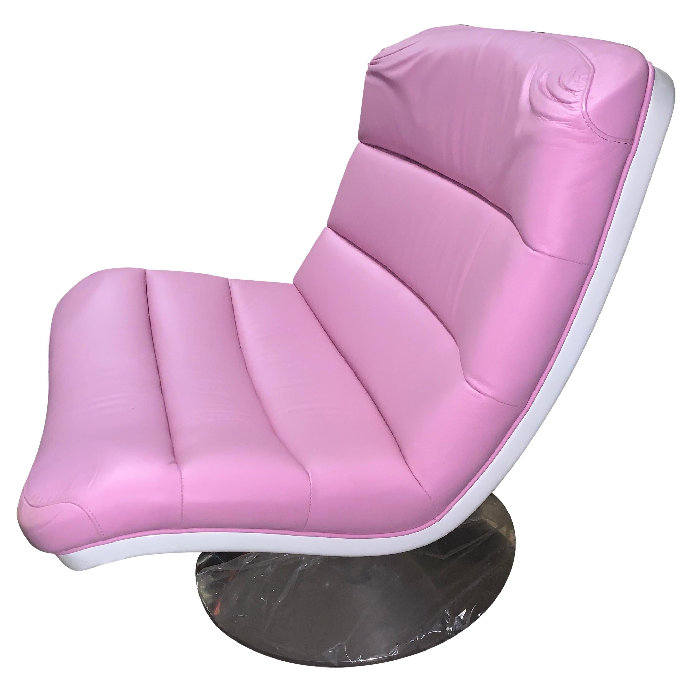 NEW Artifort Pink F978 Lounge Chair designed by Geoffrey D. Harcourt  in STOCK For Sale