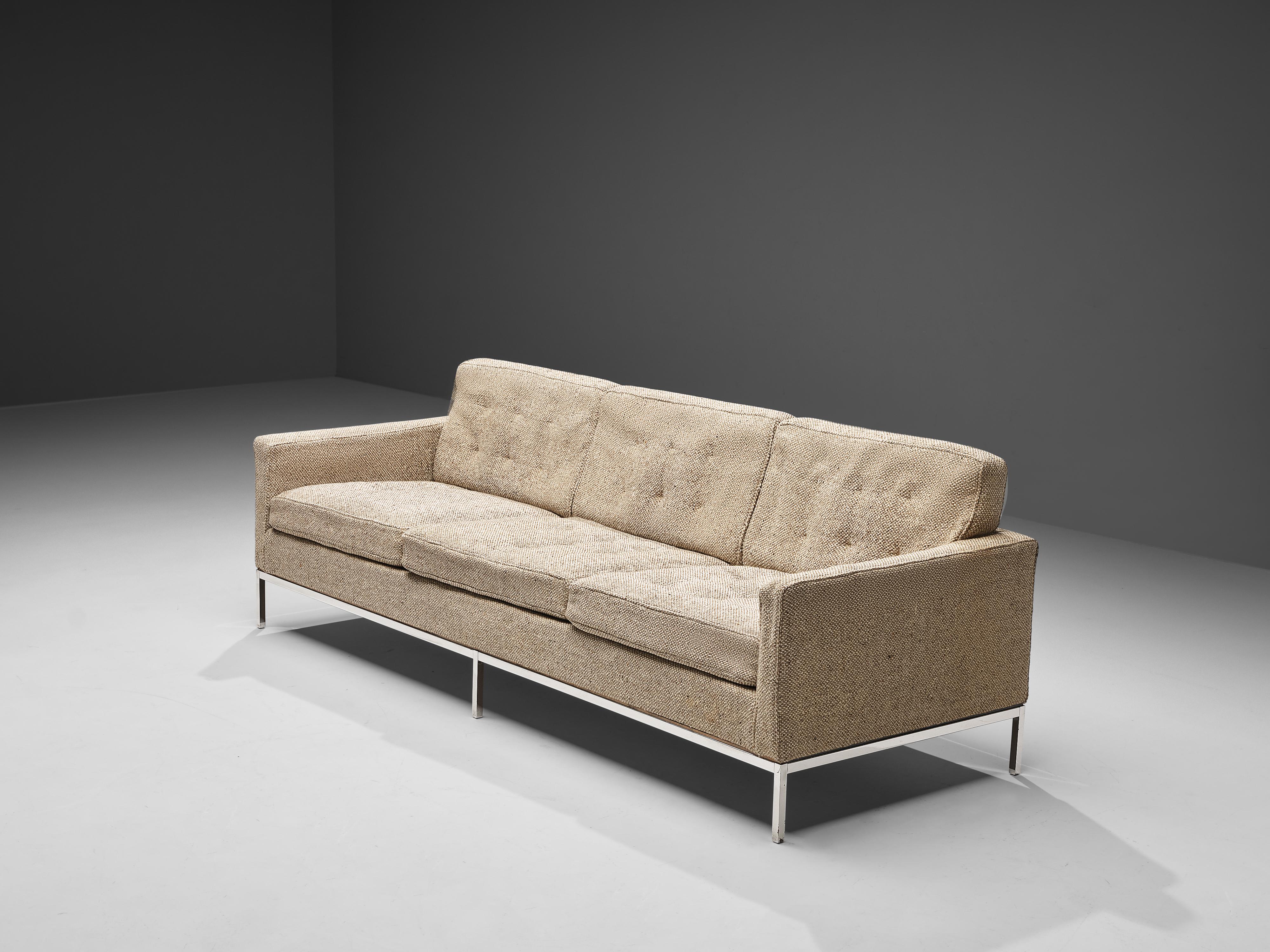 Mid-Century Modern Artifort Sofa in Beige Wool  For Sale