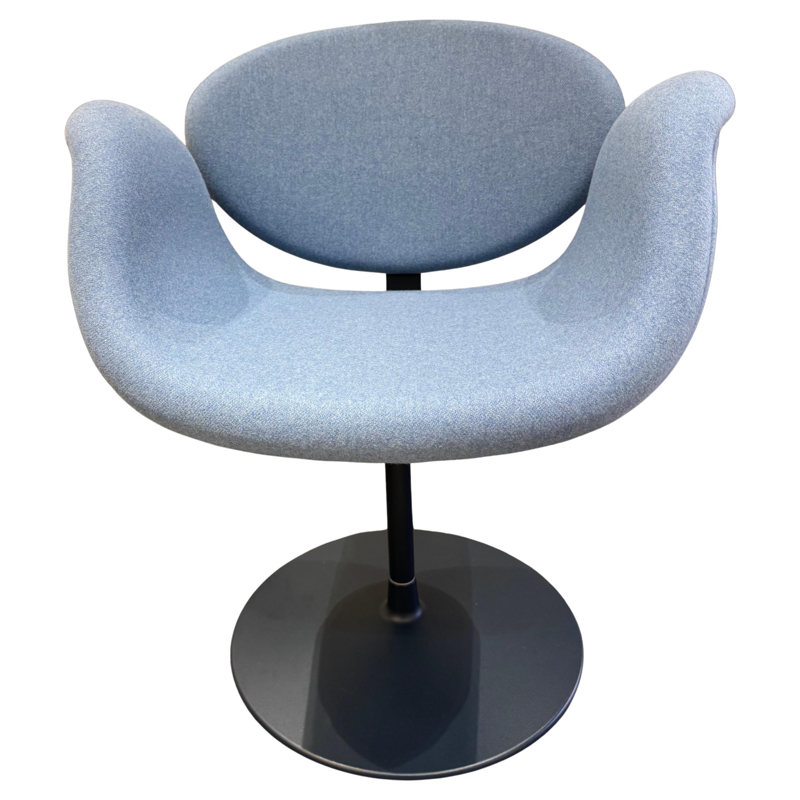 Artifort Swivel Blue Little Tulip by Pierre Paulin For Sale
