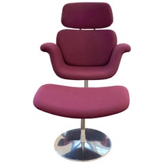 Artifort Swivel Tulip Lounge with Ottoman by Pierre Paulin