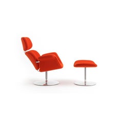Customizable Artifort Swivel Tulip Lounge with Ottoman  by Pierre Paulin
