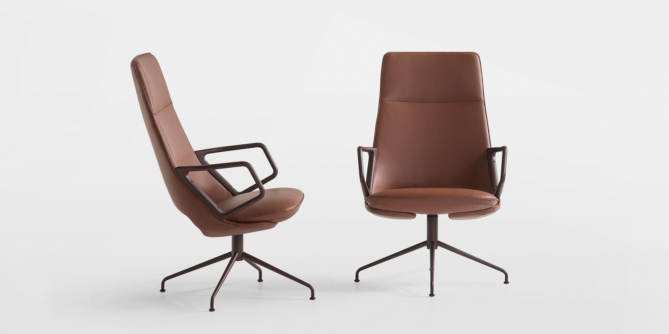 Dutch Customizable Artifort Adjustable Swivel Zuma High Back Chair by Patrick Norguet For Sale