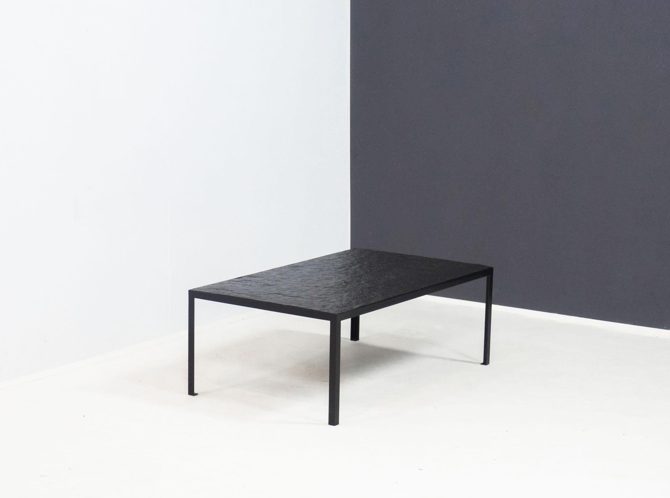 Vintage modernist coffee table designed by Floris Fiedeldij for Artimeta in the 1960s. The table is designed and manufactured in the Netherlands. The clean cut, post-modern lines in the design of this table make it so that it will never seem to age.